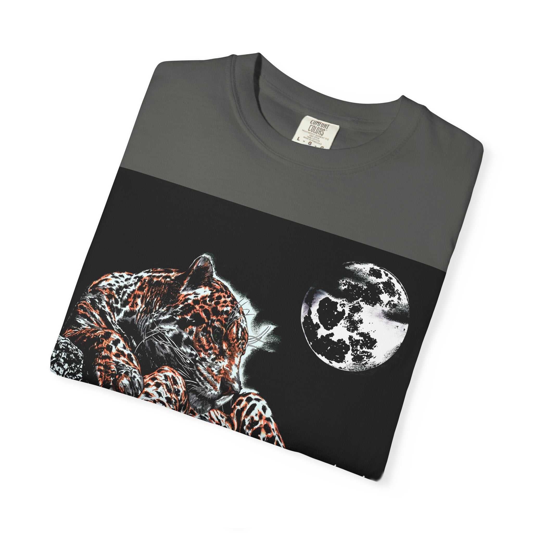 Moonlit Leopard Unisex Garment-Dyed T-Shirt