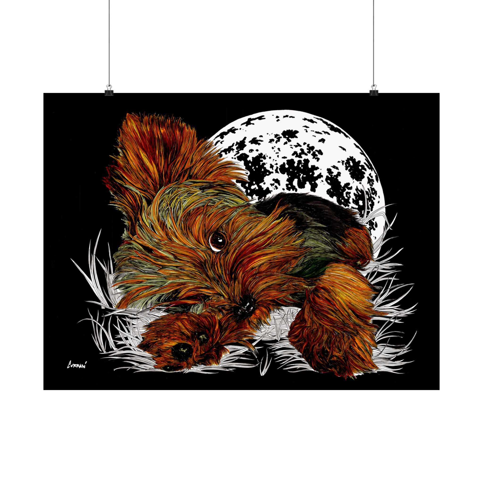 Elevate your walls with our Yorkshire Terrier Satin Poster - 300gsm Art Print for Dog Lovers. Perfect for any pup enthusiast!