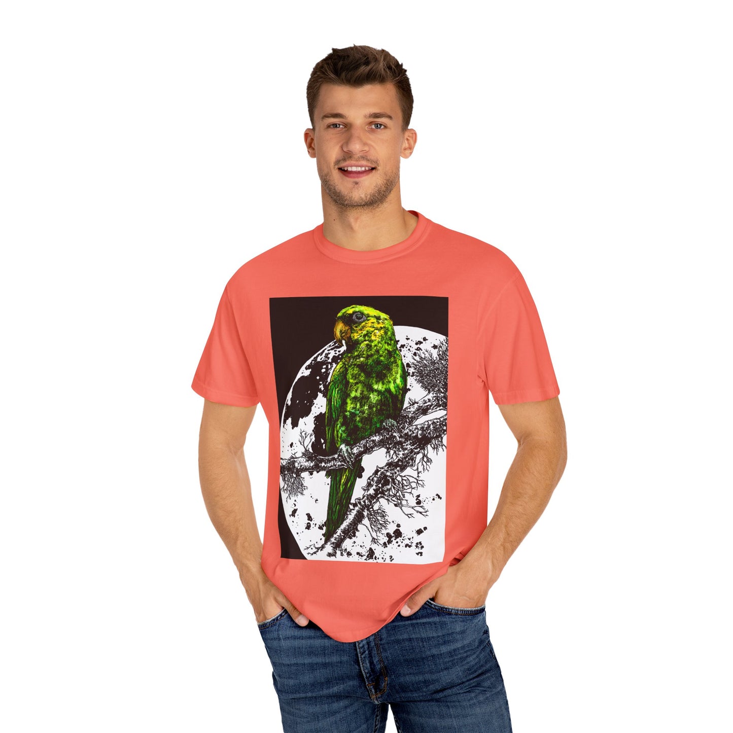Parrot in the Moonlight Unisex T-shirt