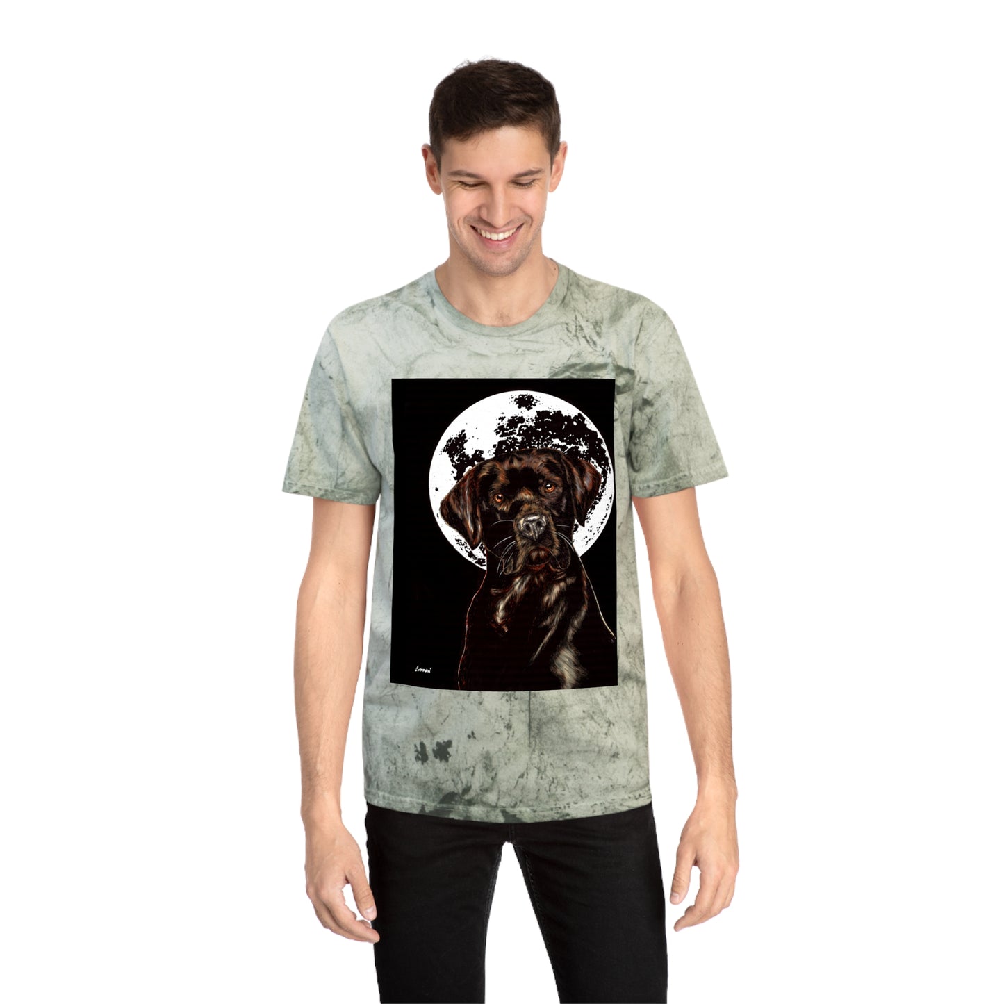 Chocolate Labrador T-Shirt - Artistic Dog Tee for Pet Lovers