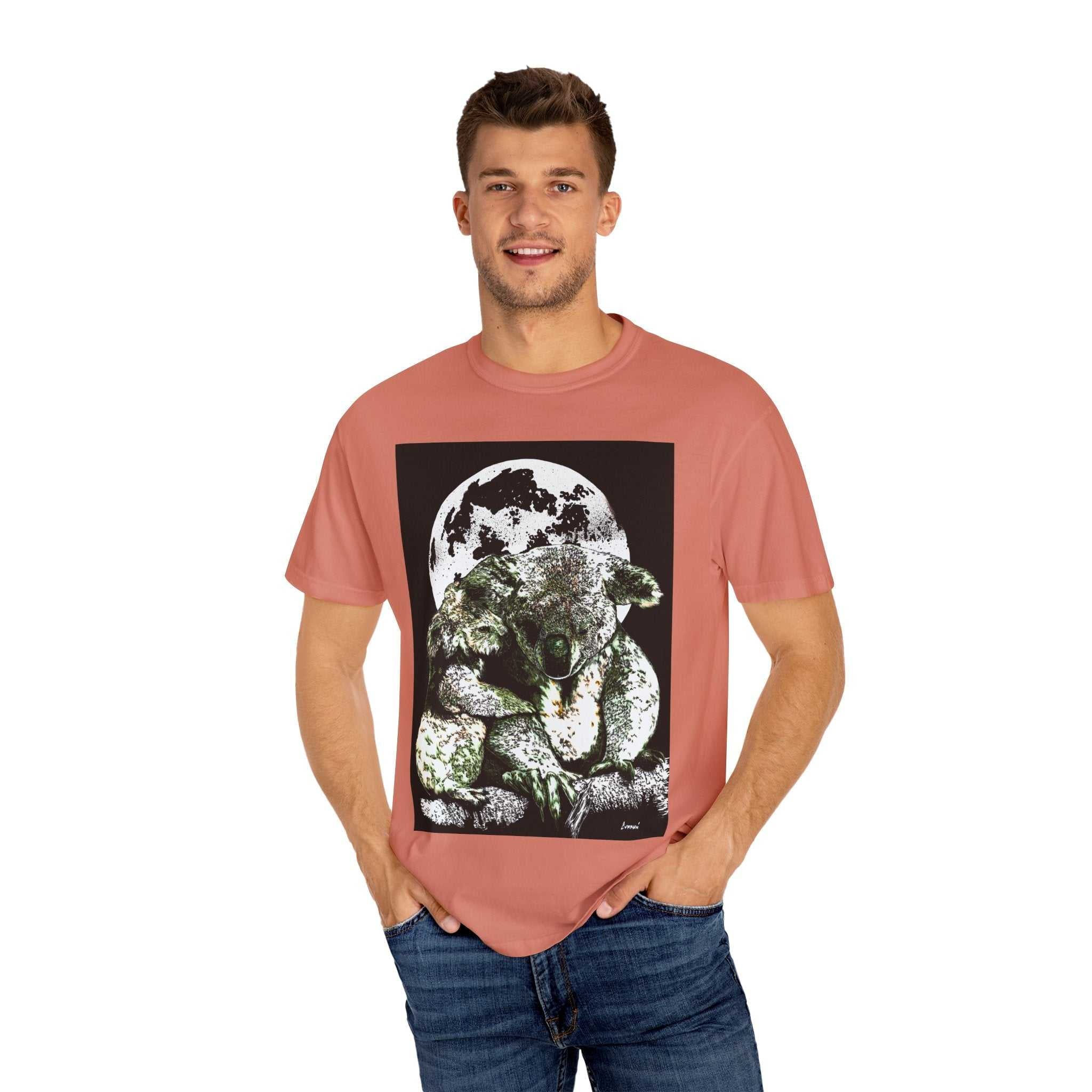 Koala T-Shirt for Nature Lovers - Unisex Garment-Dyed