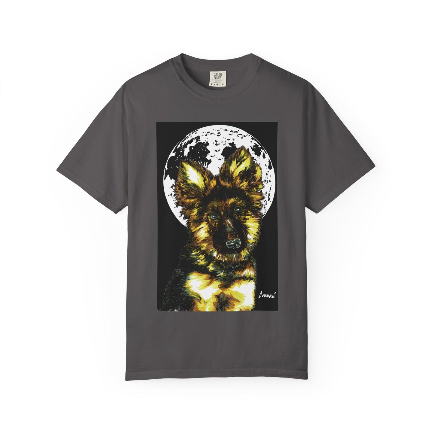 German Sheppard Puppy Unisex T-shirt - Hand Drawn Art