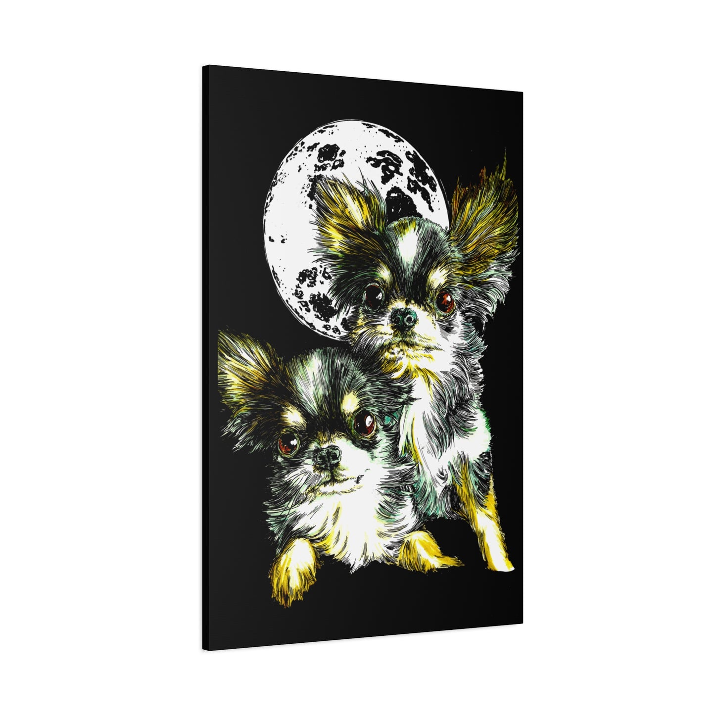 Chihuahuas Wall Art Print of the Original, hand drawn art