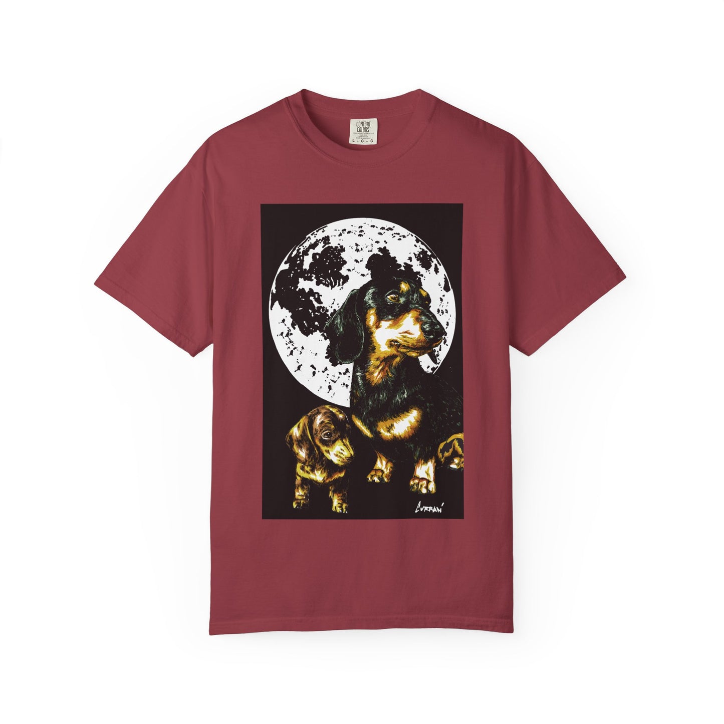 Dachshund Puppies Full Moon Dog Lovers T-Shirt