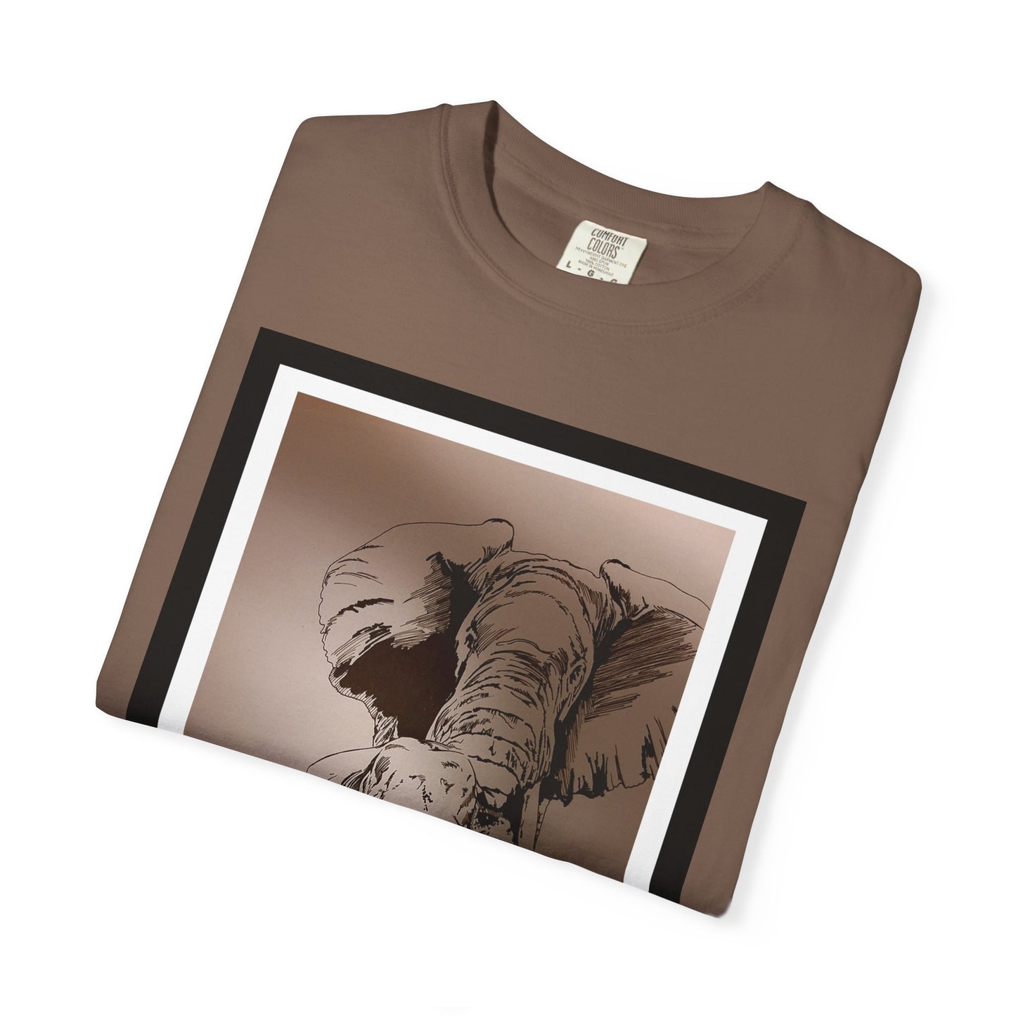Elephant Family Garment-Dyed T-Shirt | Nature Lover's Tee