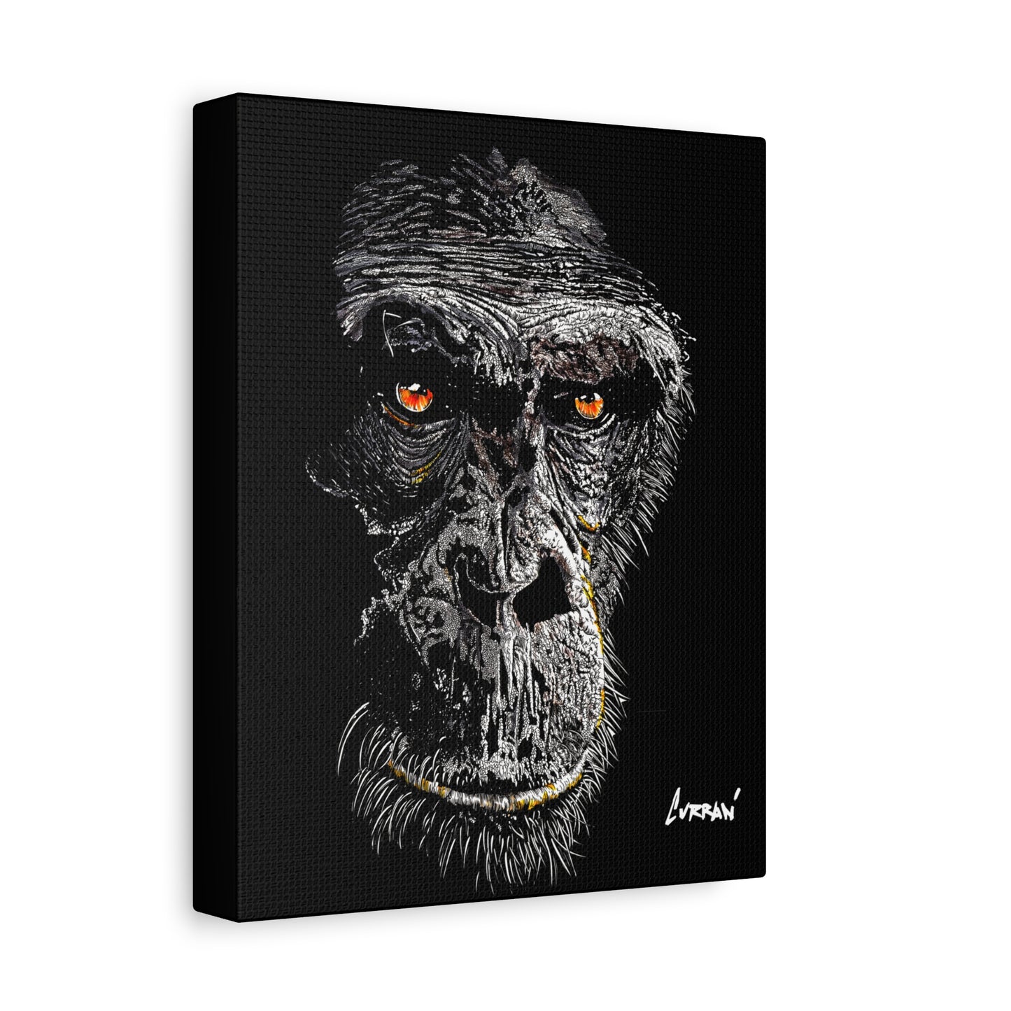 Gorilla 2 Wall Art, Gorilla Print, Hand-Drawn Gorilla,