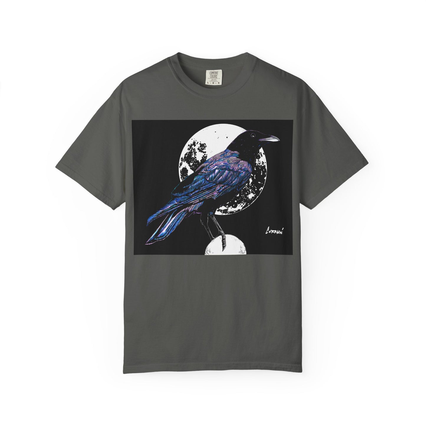 Crow Garment-Dyed T-Shirt for Nature Lovers