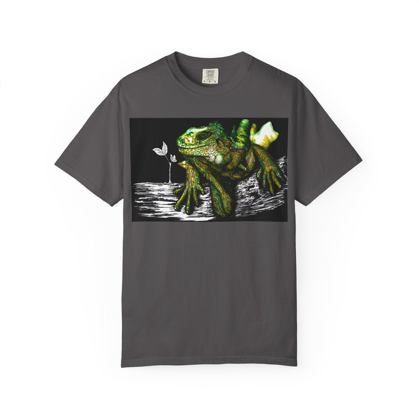 Iguana Unisex T-shirt - Hand Painted Art Design