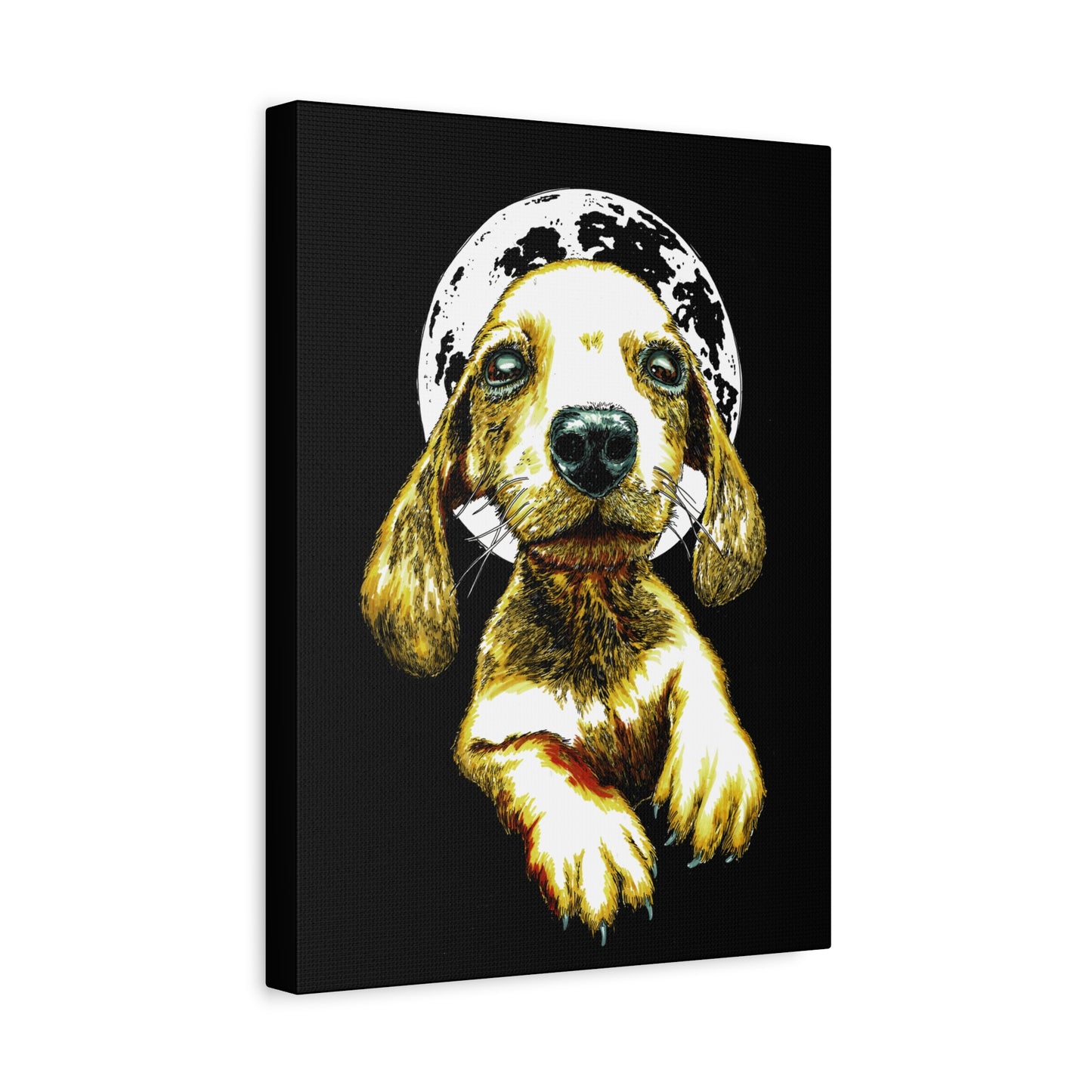 Whimsical Dog Canvas Wall Art - 1.25" Stretched Matte Print