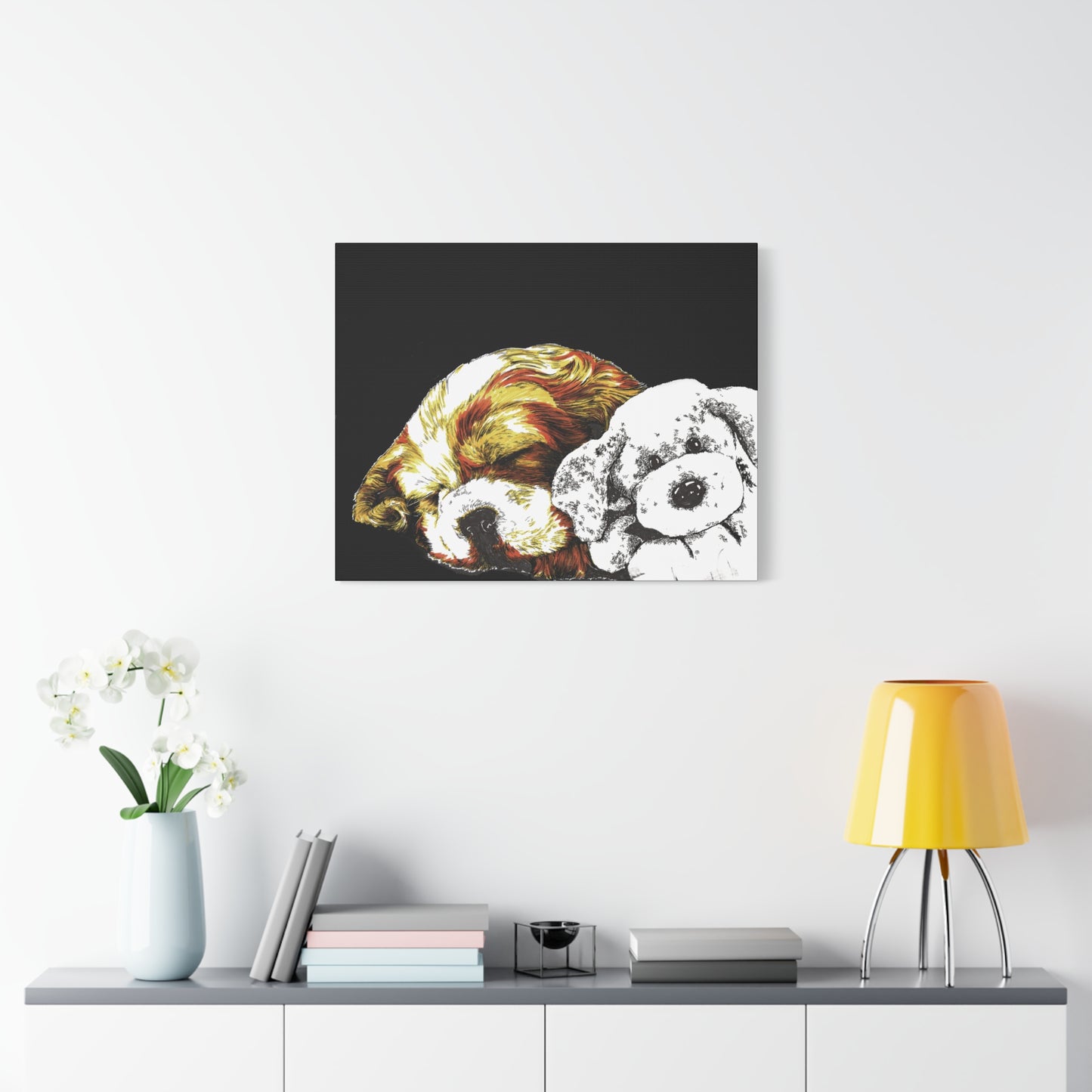 Cocker Spaniel Puppy Print, Hand-Drawn Dog Art