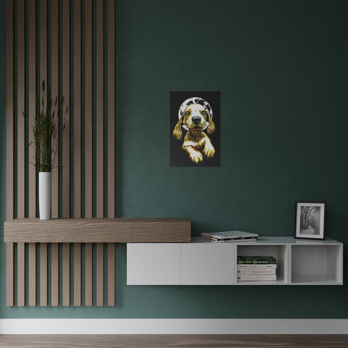 Charming Dog Satin Poster - 300gsm Wall Art Print