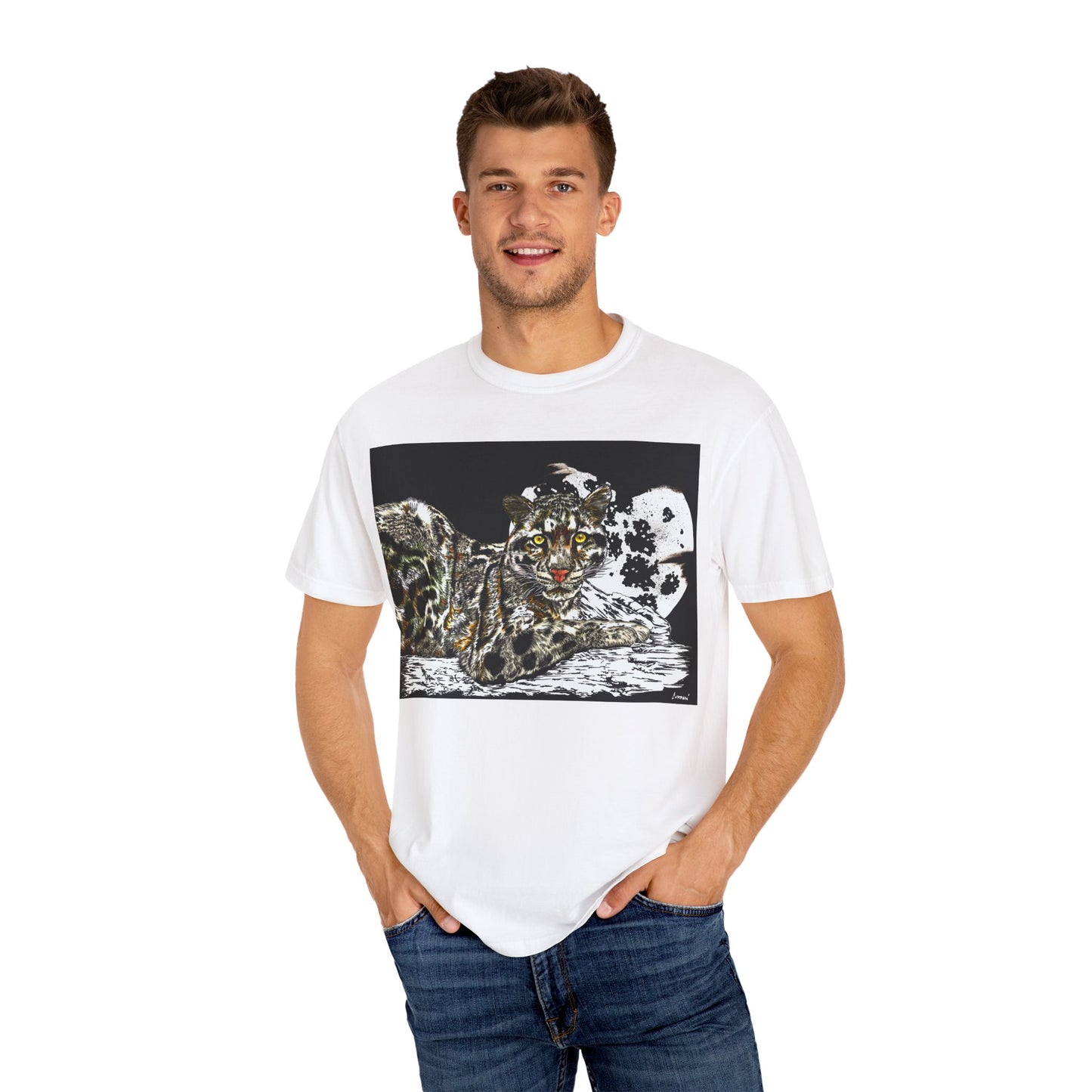 Wild Cat Art T-shirt for Animal Lovers