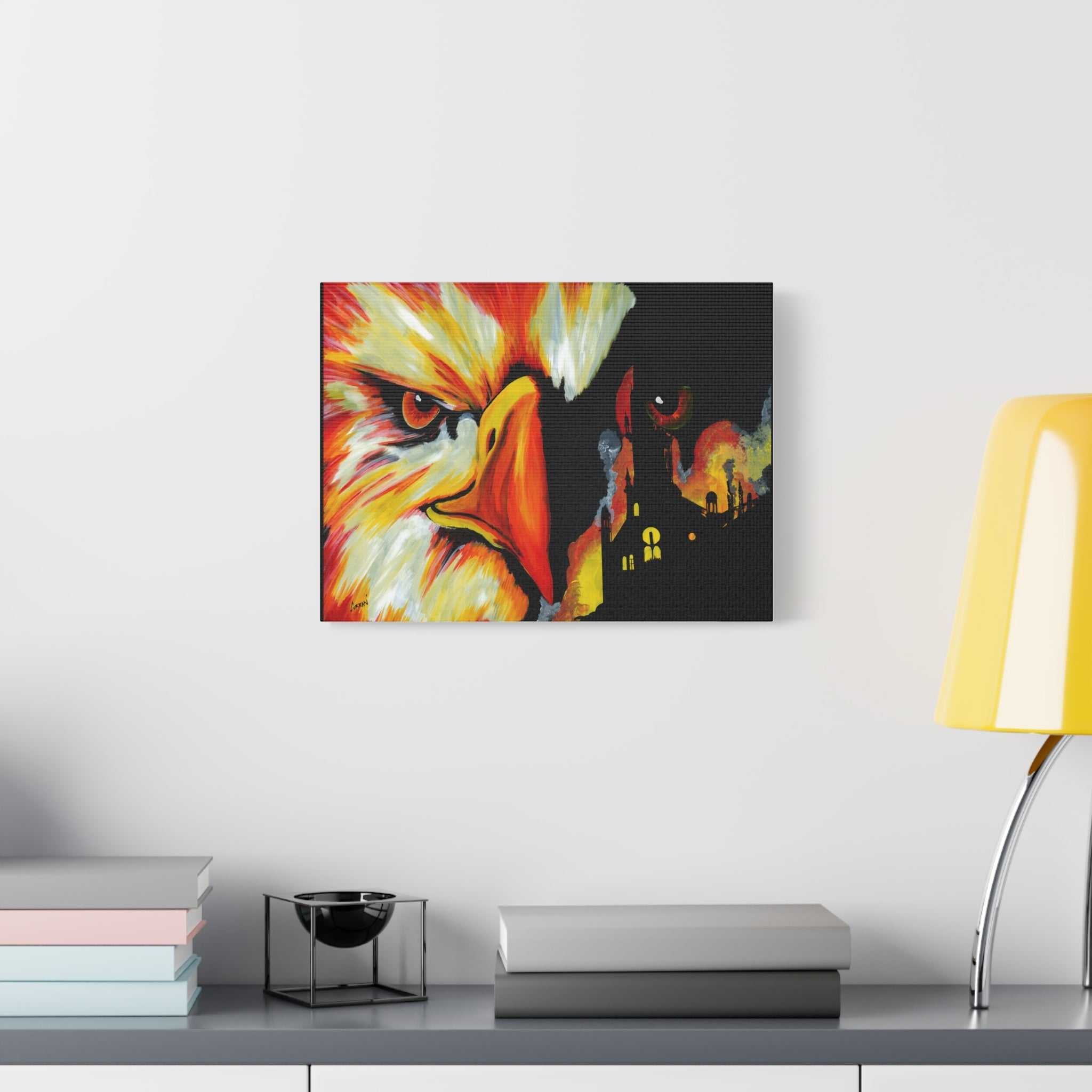 Phoenix Canvas Print, print of my Original hand painted art