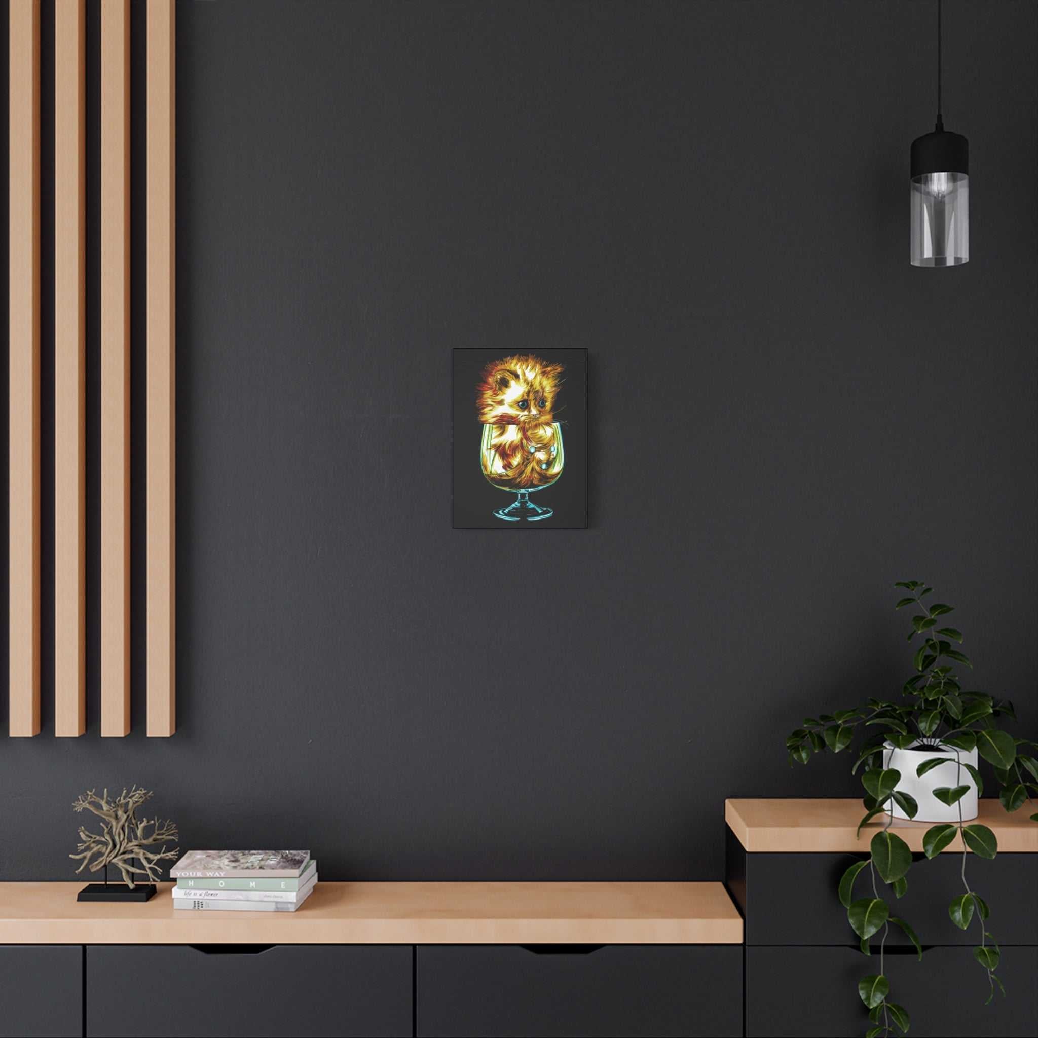 Transform your walls with the enchanting charm of our Whimsical Cat Art Canvas Print - 1.25" Stretched Wall Decor. Add a touch of whimsy to your space!