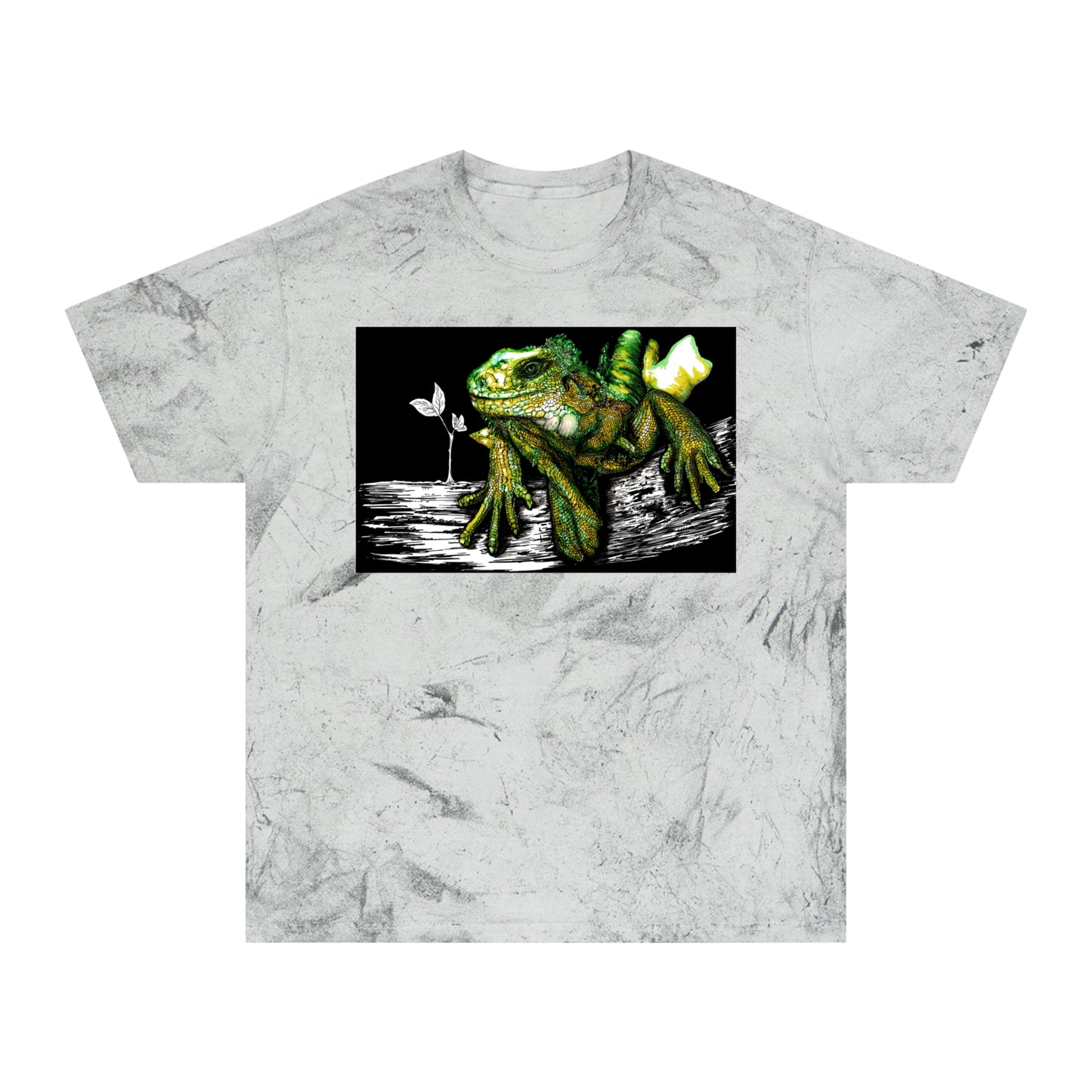 Iguana Unisex Color Blast T-Shirt - Vibrant Nature-Inspired
