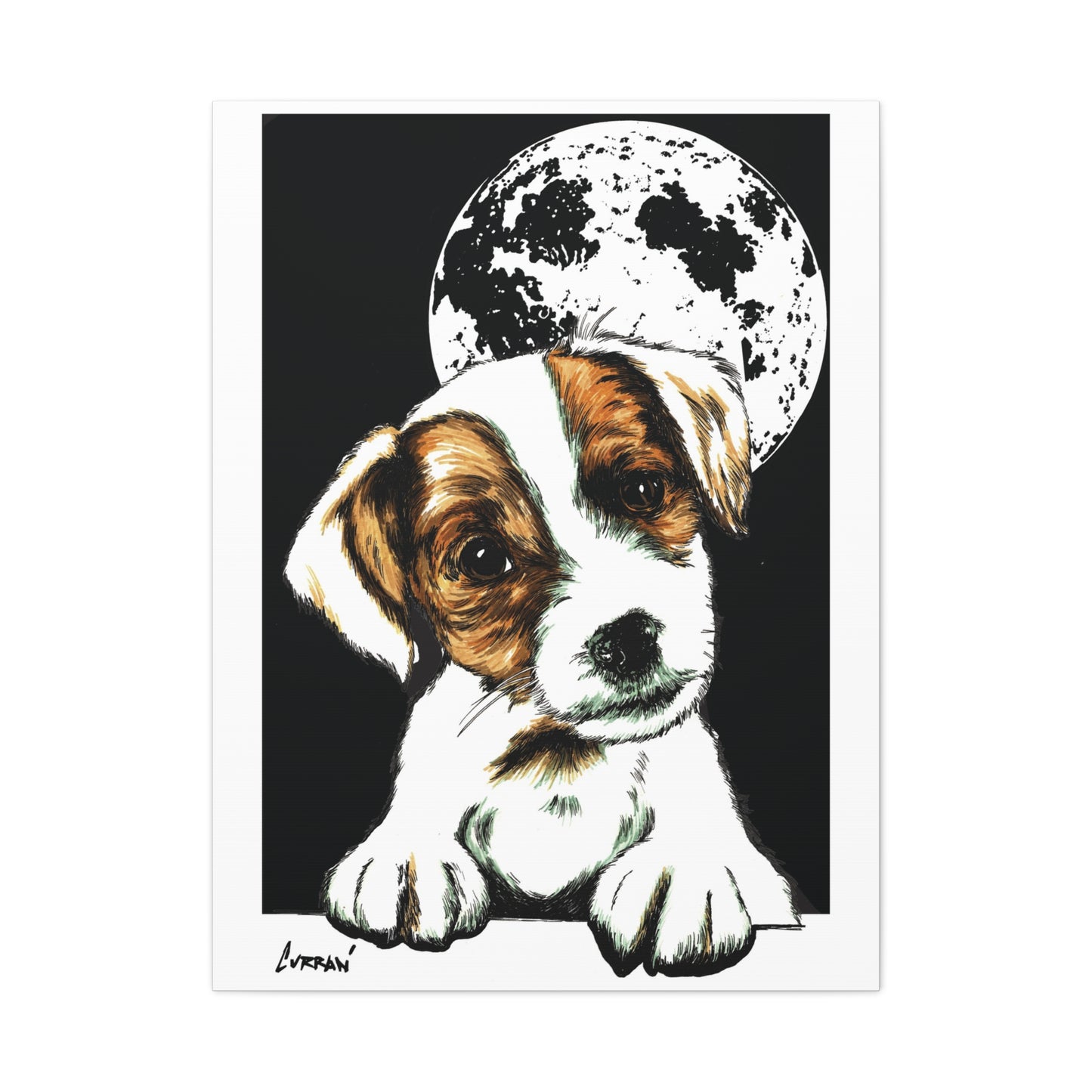 Beagle Wall Art Print of the Original, hand drawn wall art