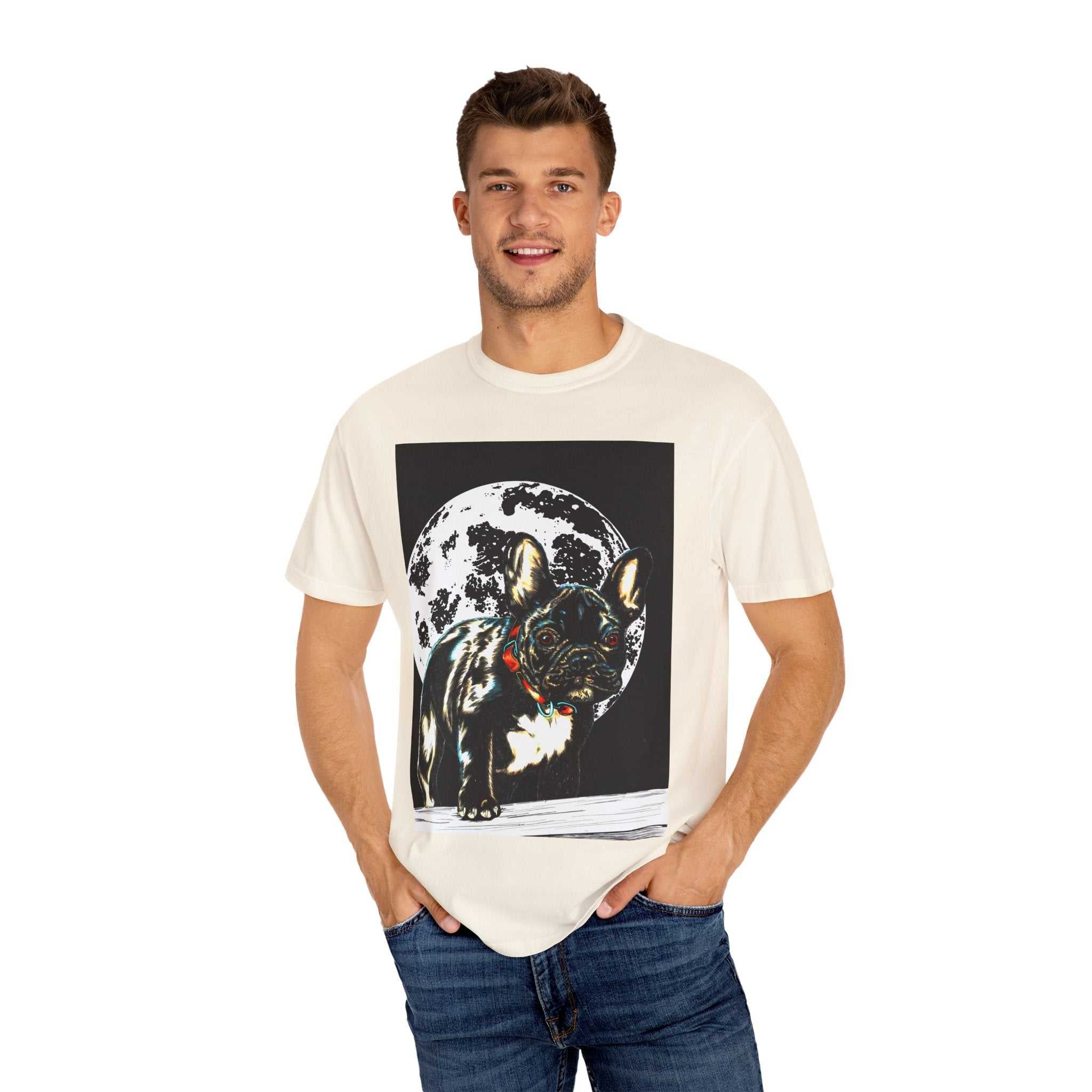 Moonlit French Bulldog Unisex T-Shirt - Pet Lovers Gift