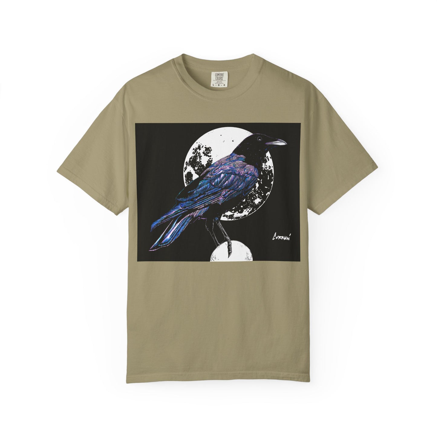 Crow Garment-Dyed T-Shirt for Nature Lovers