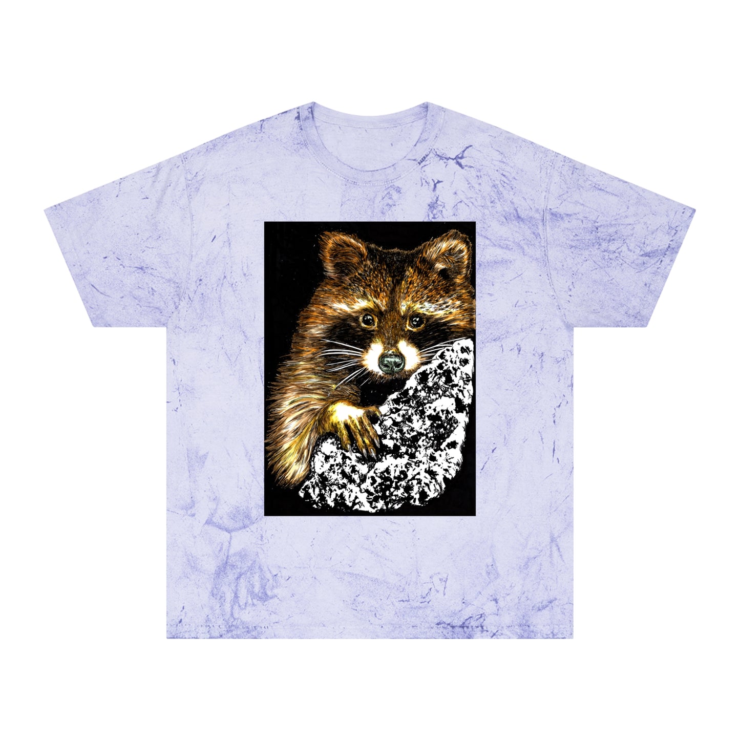 Raccoon Tree Unisex T Shirt Hand Drawn Art
