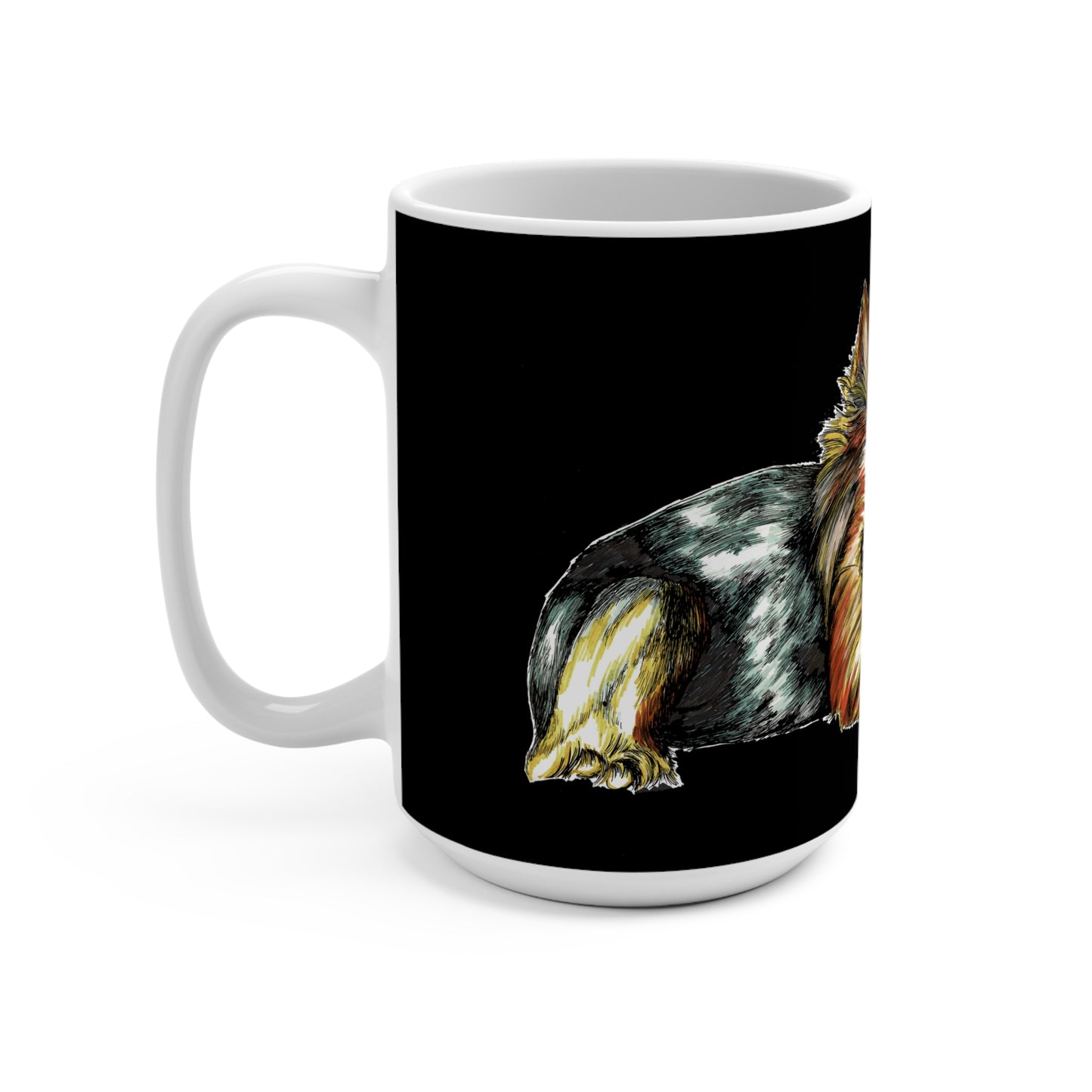Yorkshire Terrier 15oz Mug | Cute Dog Lover Gift | Pet Portrait Coffee Cup