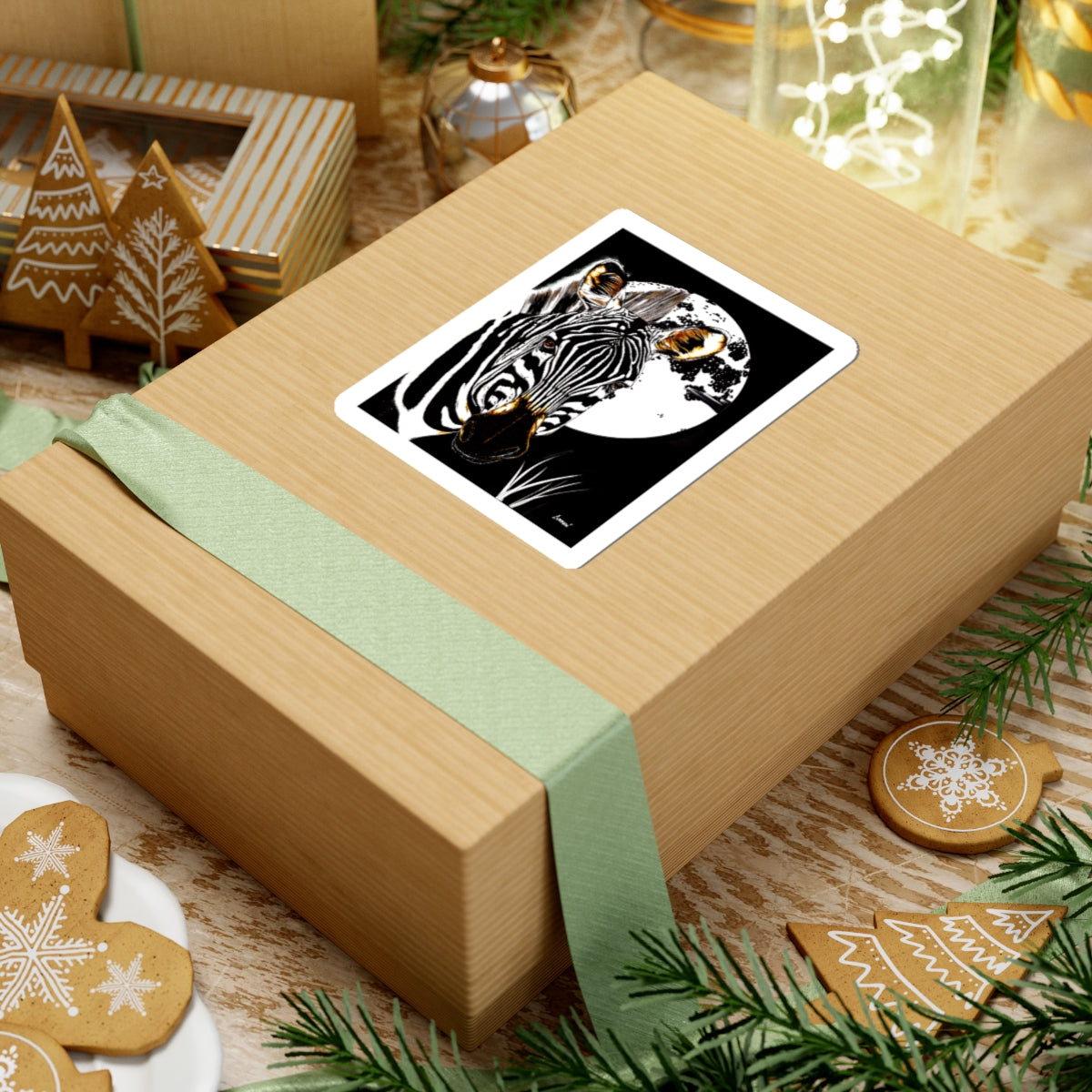Zebra Kiss-Cut Stickers - Chic Home Decor & Accessories