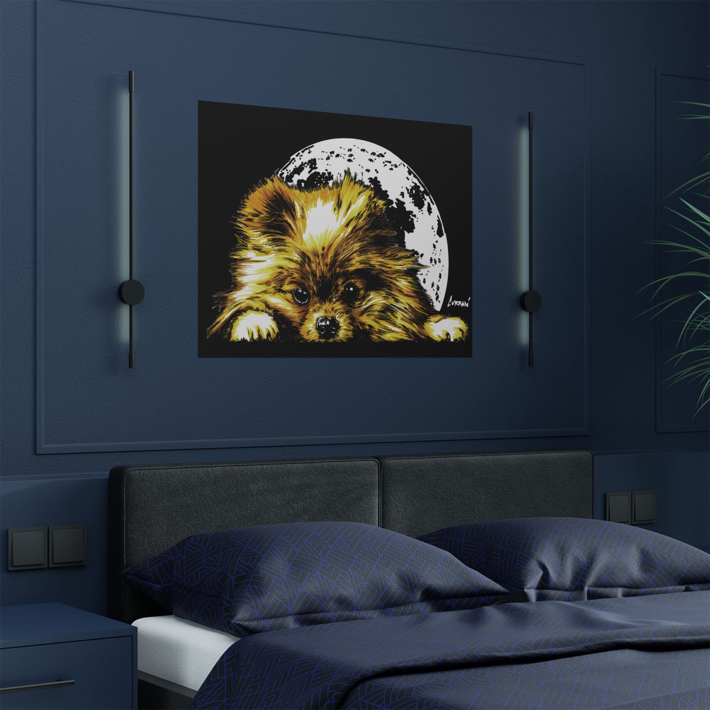 Beautiful Pomeranian Art Print - Satin Poster (300gsm)