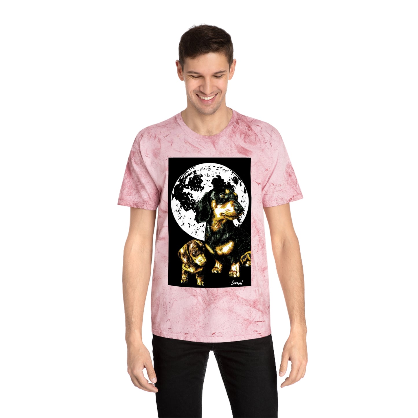 Puppy Color Blast Graphic T-Shirt - Unisex Pet Lover Tee