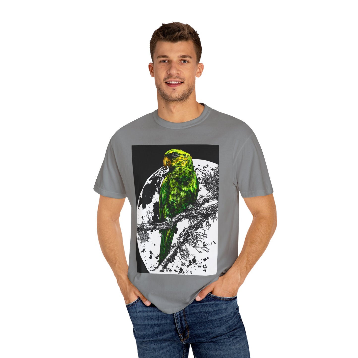 Parrot in the Moonlight Unisex T-shirt