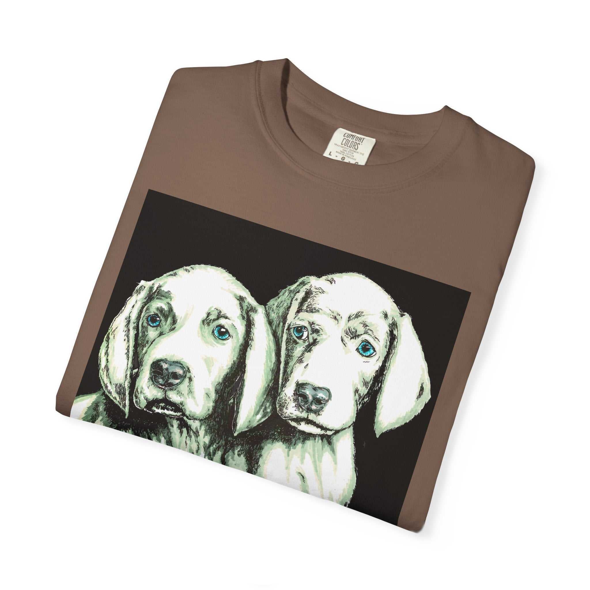 Fall in love with our Puppy Love Unisex Tee featuring the Hand Drawn Original Art. Perfect for dog and pet lovers everywhere!
