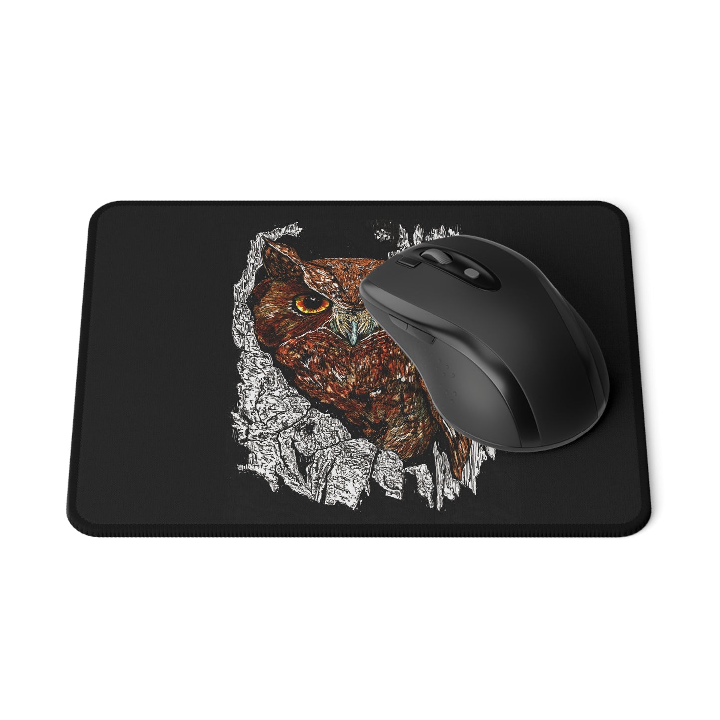 Owl Design Non-Slip Gaming Mouse Pad - Perfect for Gamers and Nature Lovers