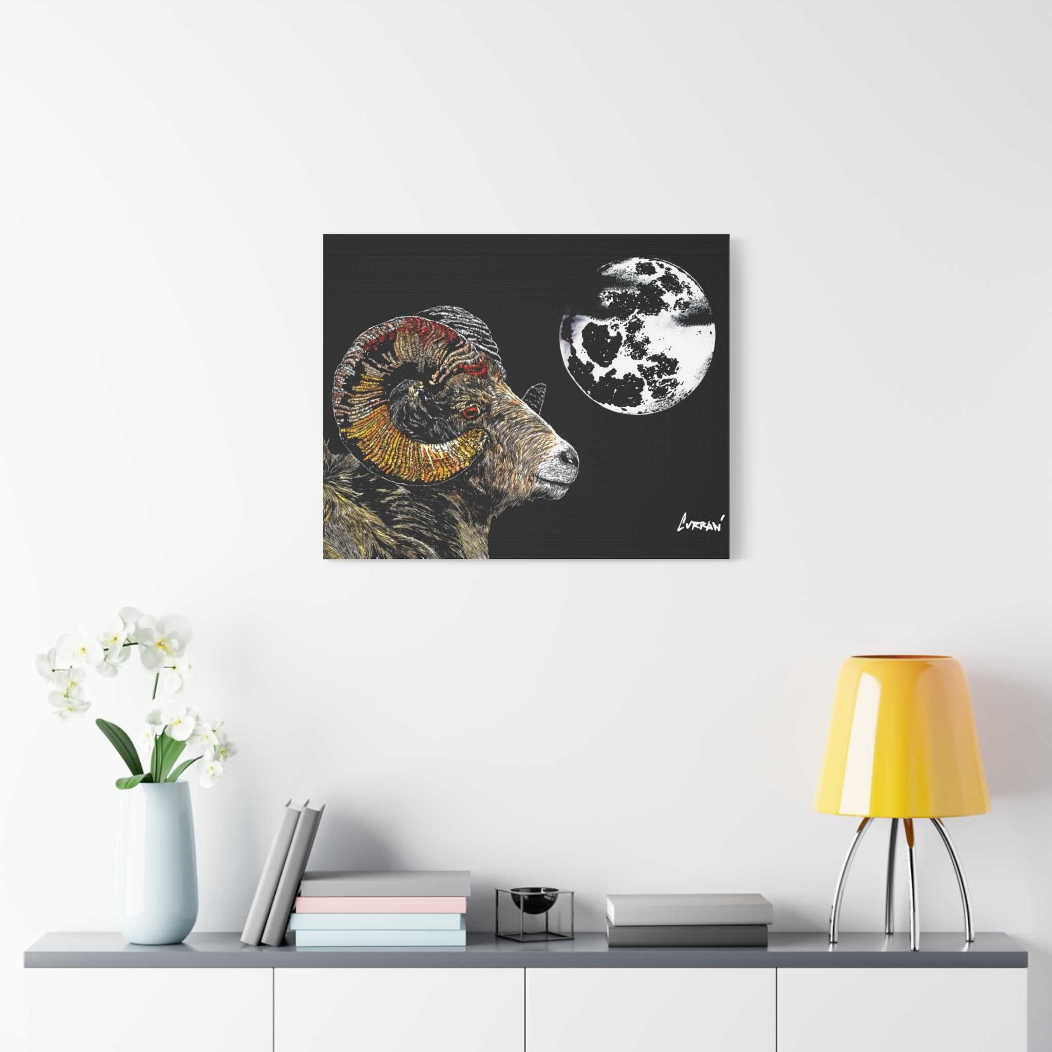 Mountain Ram Canvas Print - Art Print on Stretched Canvas