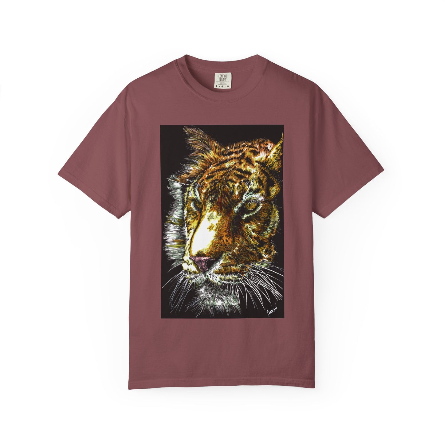 Unisex Tiger Art T-Shirt - Vibrant Animal Print - Nature Lover's Apparel