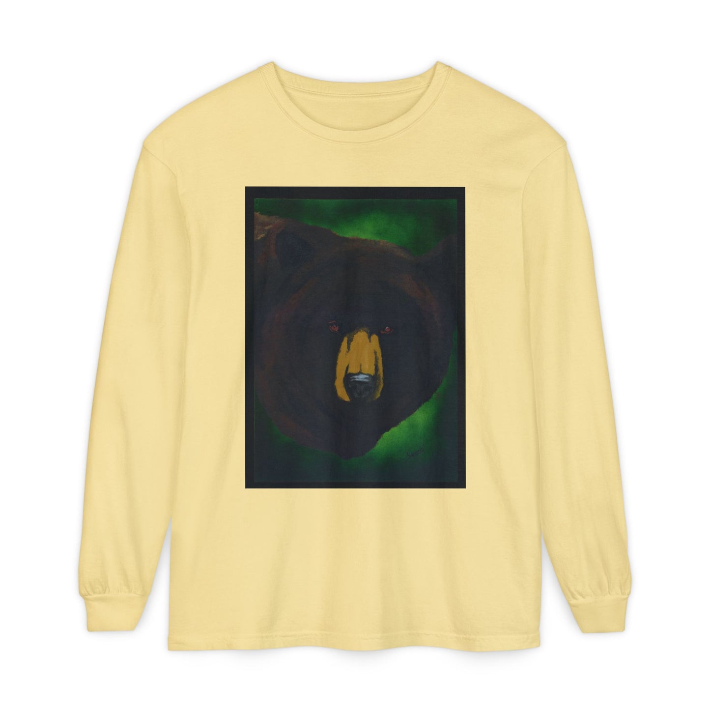 Brown Bear Portrait Long Sleeve Unisex T Shirt