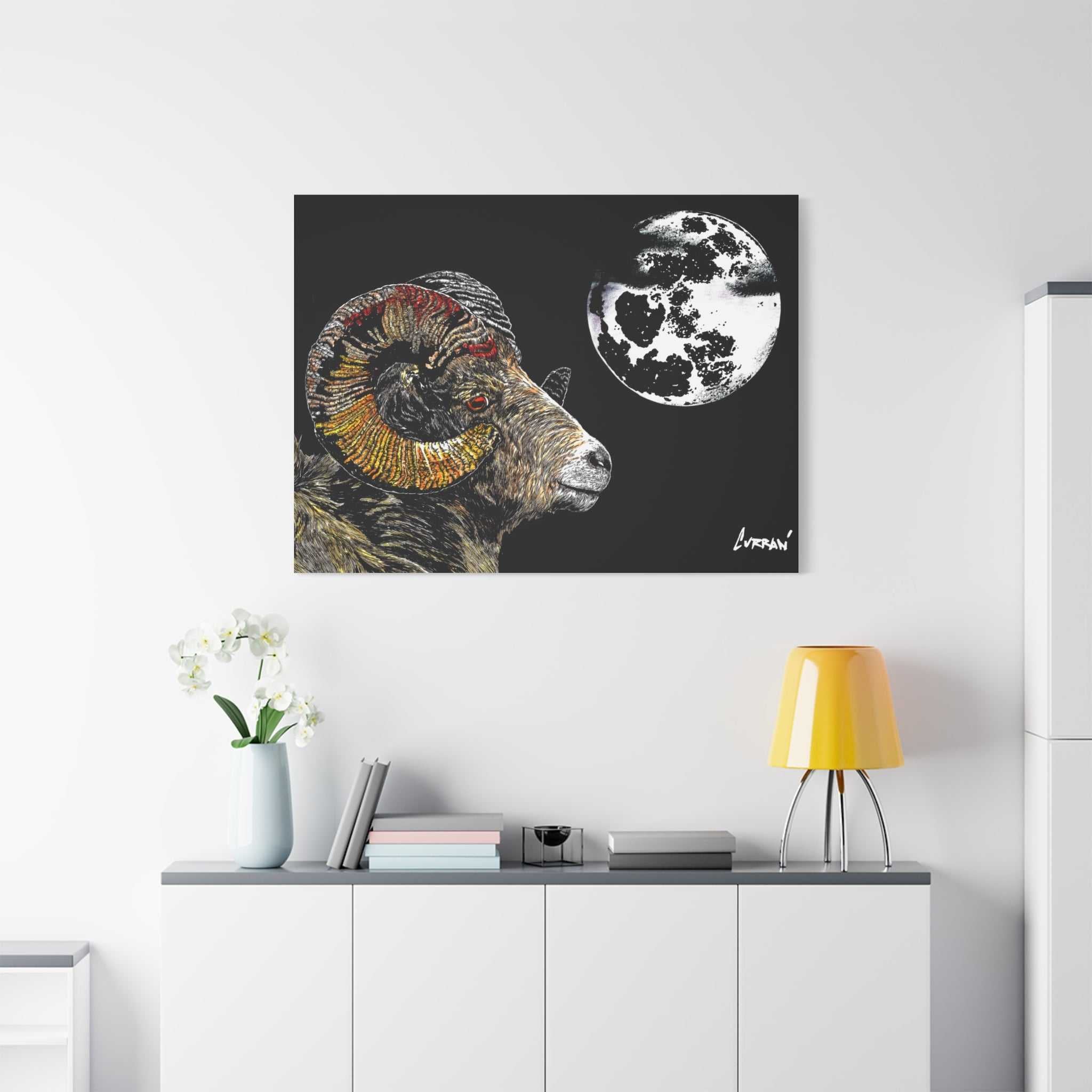 Mountain Ram Canvas Print - Art Print on Stretched Canvas