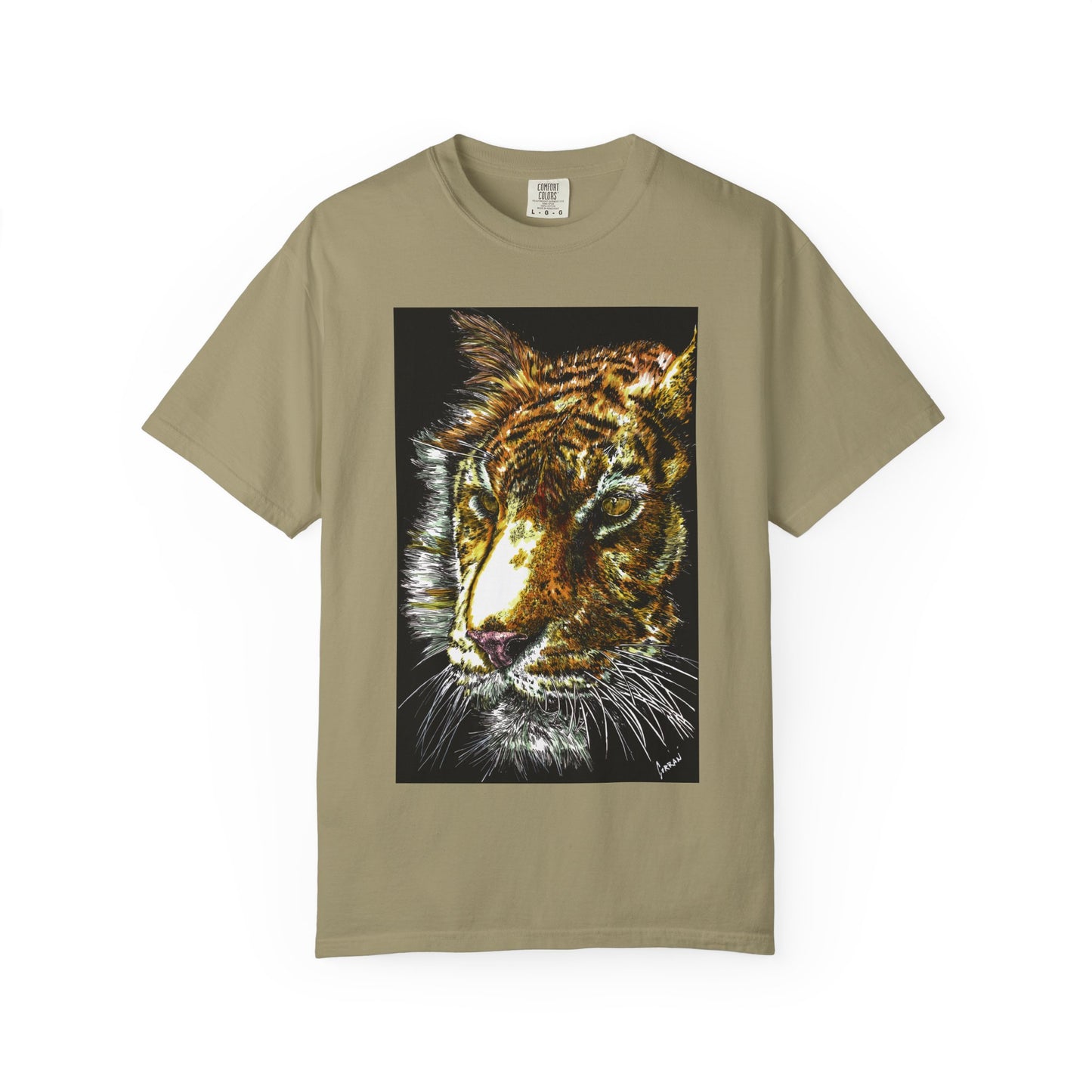 Unisex Tiger Art T-Shirt - Vibrant Animal Print - Nature Lover's Apparel