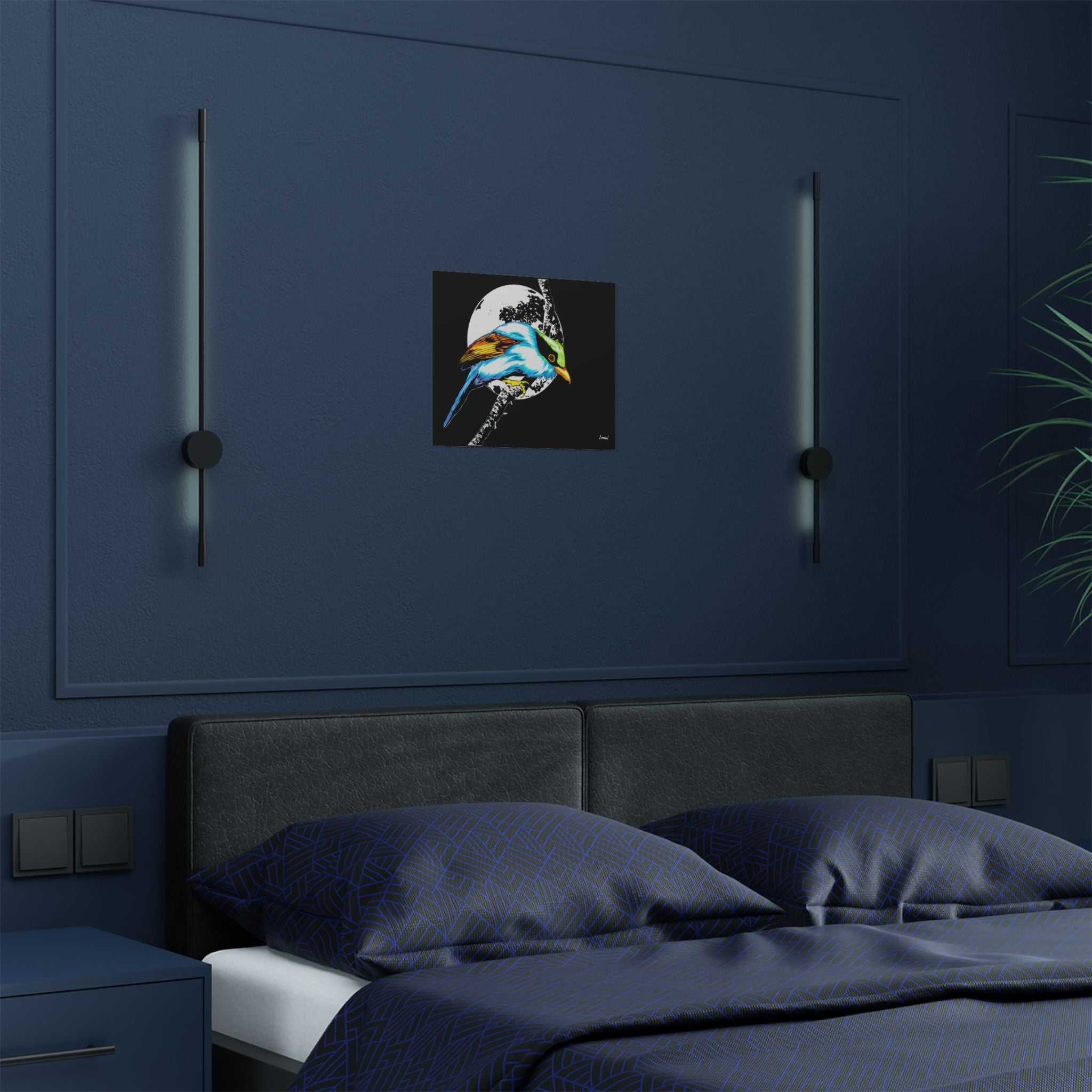 Bring nature's beauty into your space with our Vibrant Bird Satin Poster - Wall Art Print for Nature Lovers. Elevate your walls now!