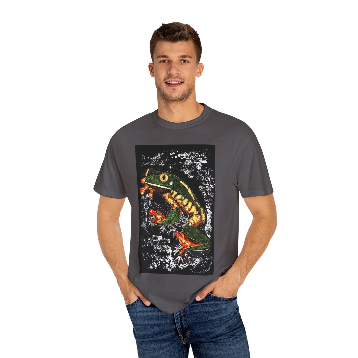 Colorful Frog Unisex T-shirt - Eco-Friendly Art Tee