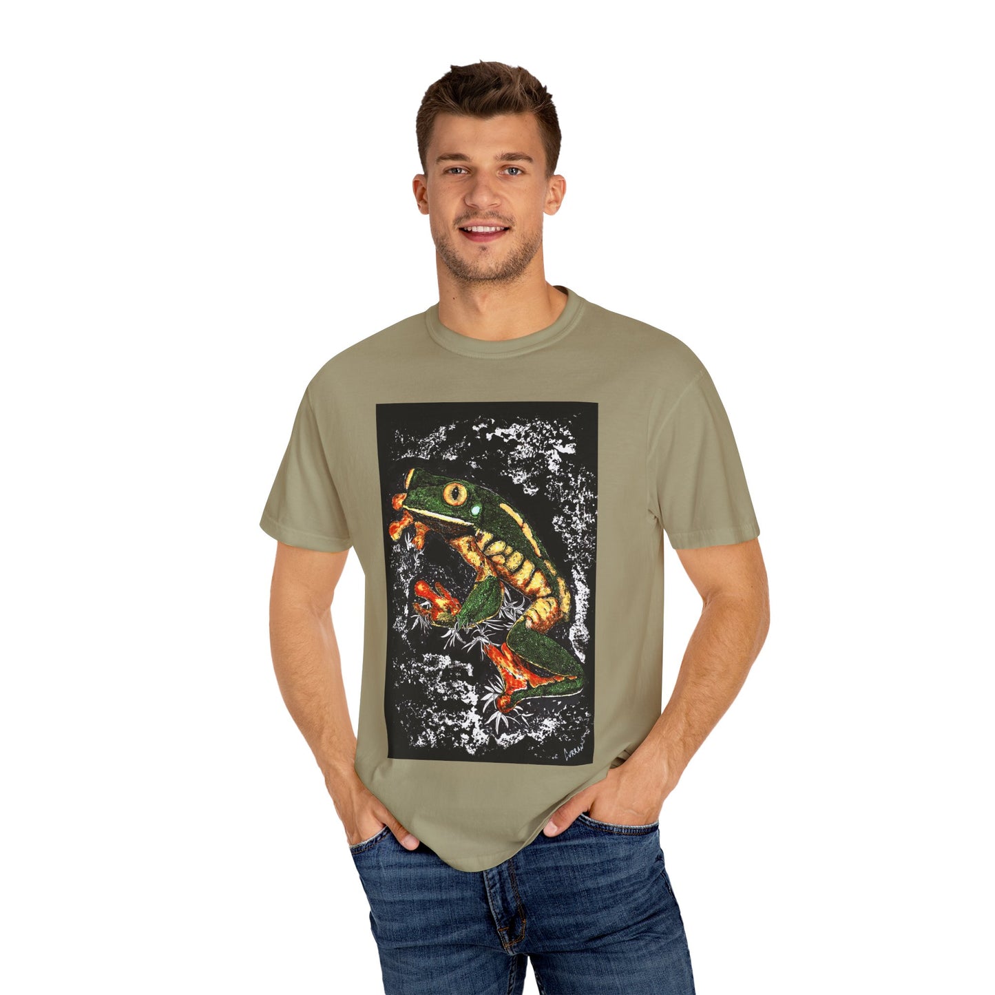 Colorful Frog Unisex T-shirt - Eco-Friendly Art Tee