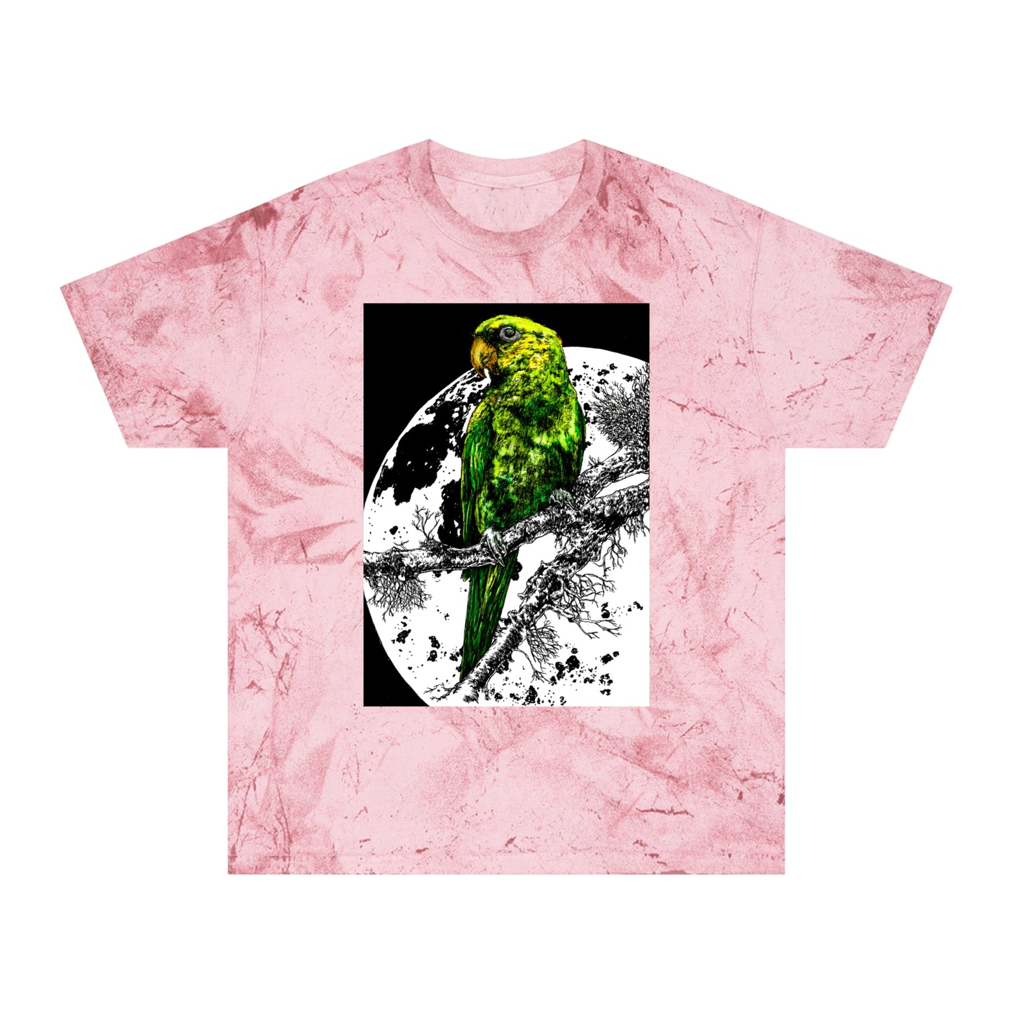 Parrot Color Blast Unisex T-Shirt - Vibrant Bird Art Tee