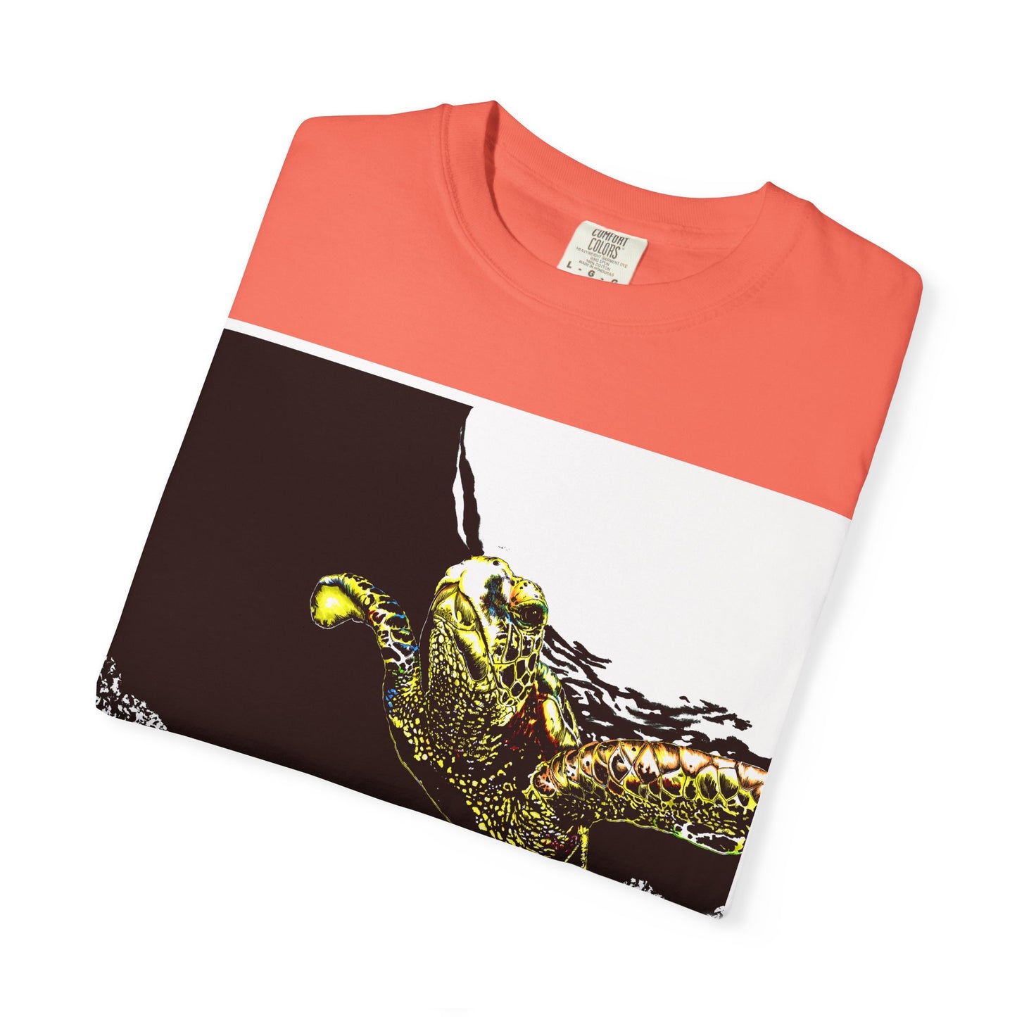 Sea Turtle Garment-Dyed Graphic Tee - Unisex Ocean Style T-Shirt
