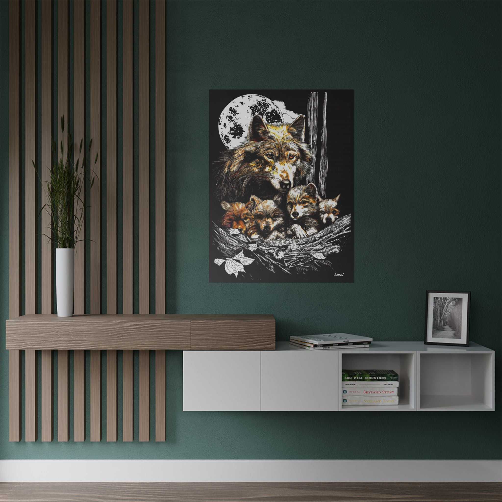 Wolf Family Satin Poster - Stunning Wildlife Artwork