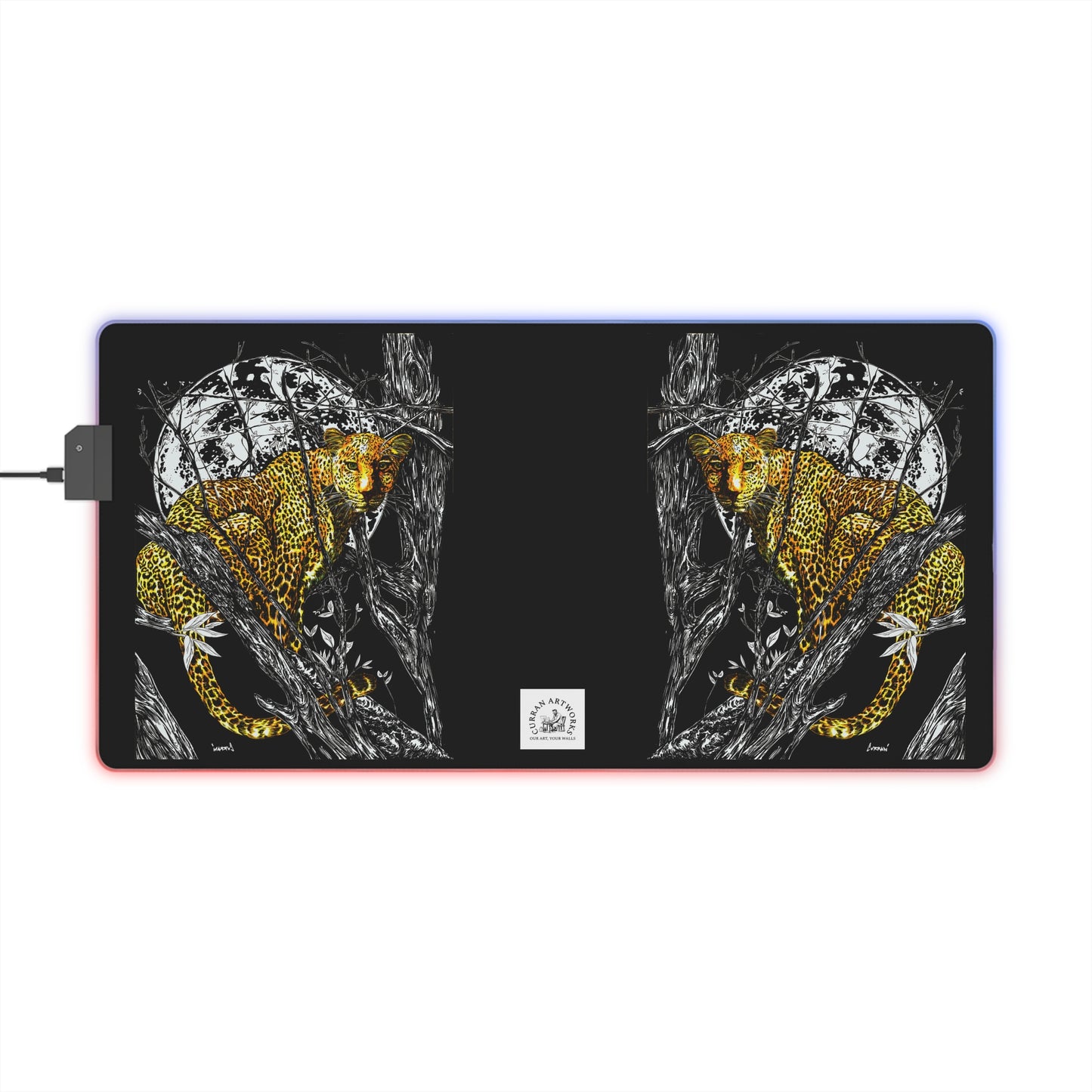 LED Gaming Mouse Pad - Illuminated Animal Design for Gamers