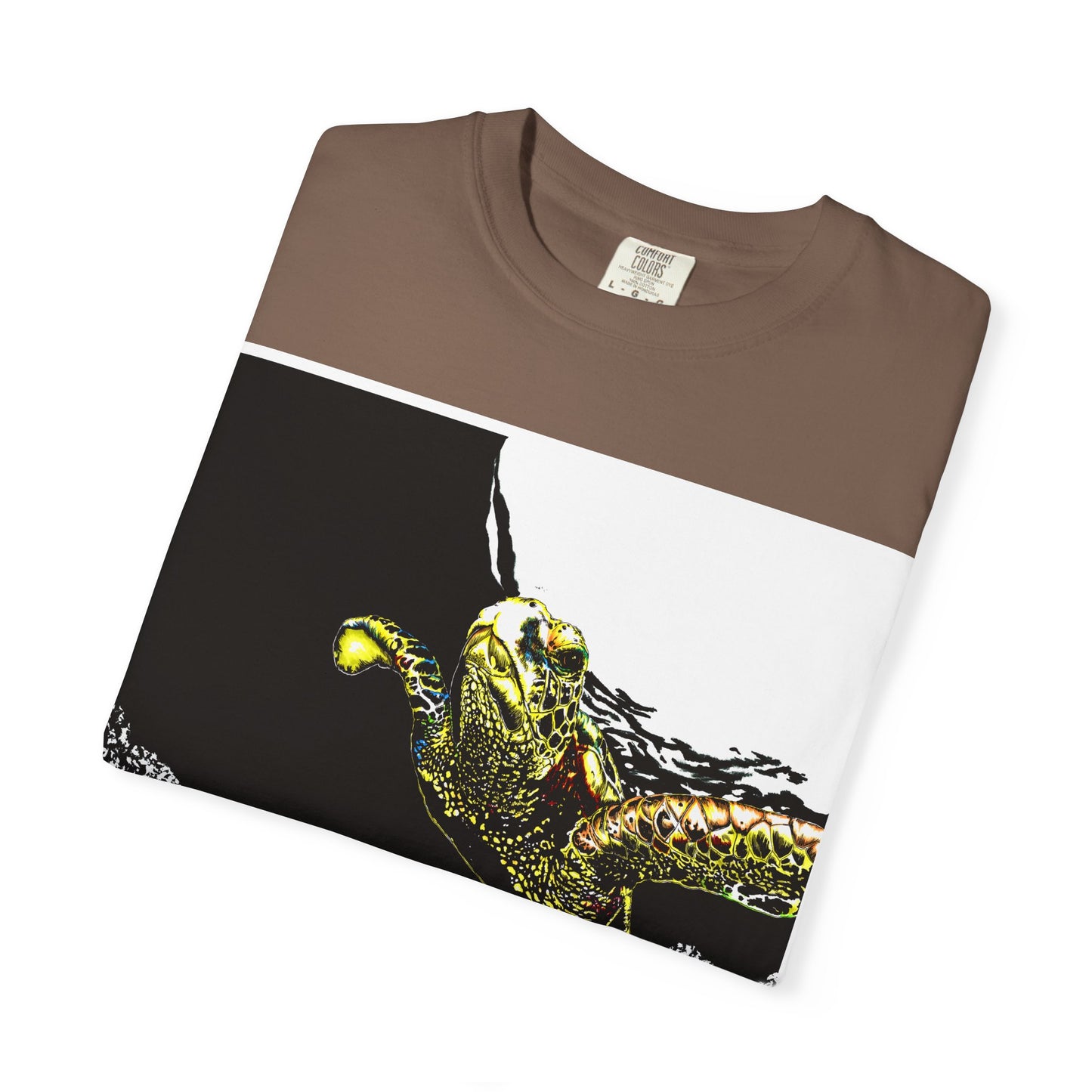 Sea Turtle Garment-Dyed Graphic Tee - Unisex Ocean Style T-Shirt