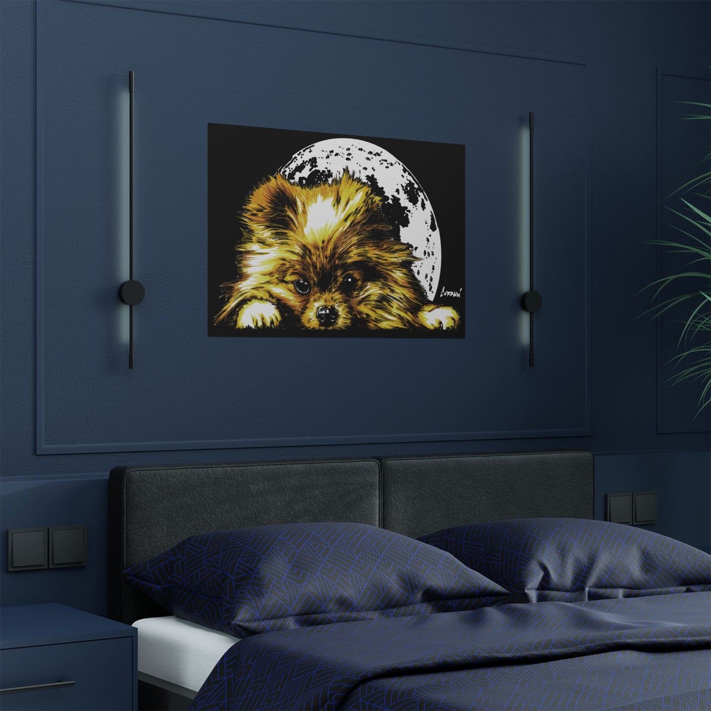 Beautiful Pomeranian Art Print - Satin Poster (300gsm)