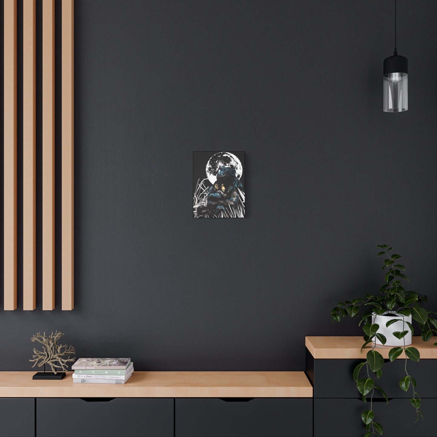 Gorilla Wall Art, Gorilla Print, Hand-Drawn Gorilla, Wildlife Art,