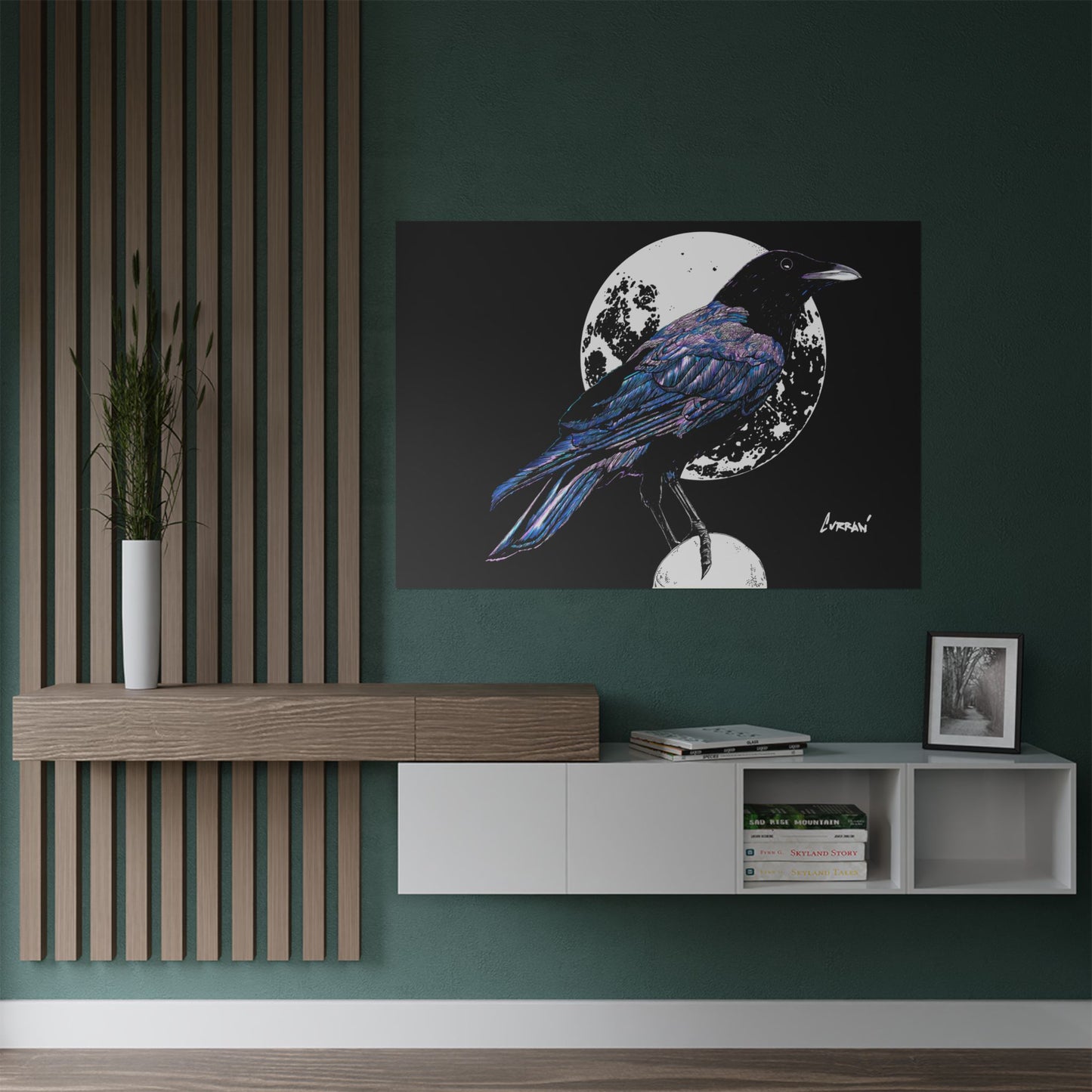 Mystical Crow Satin Poster - 300gsm Art Print