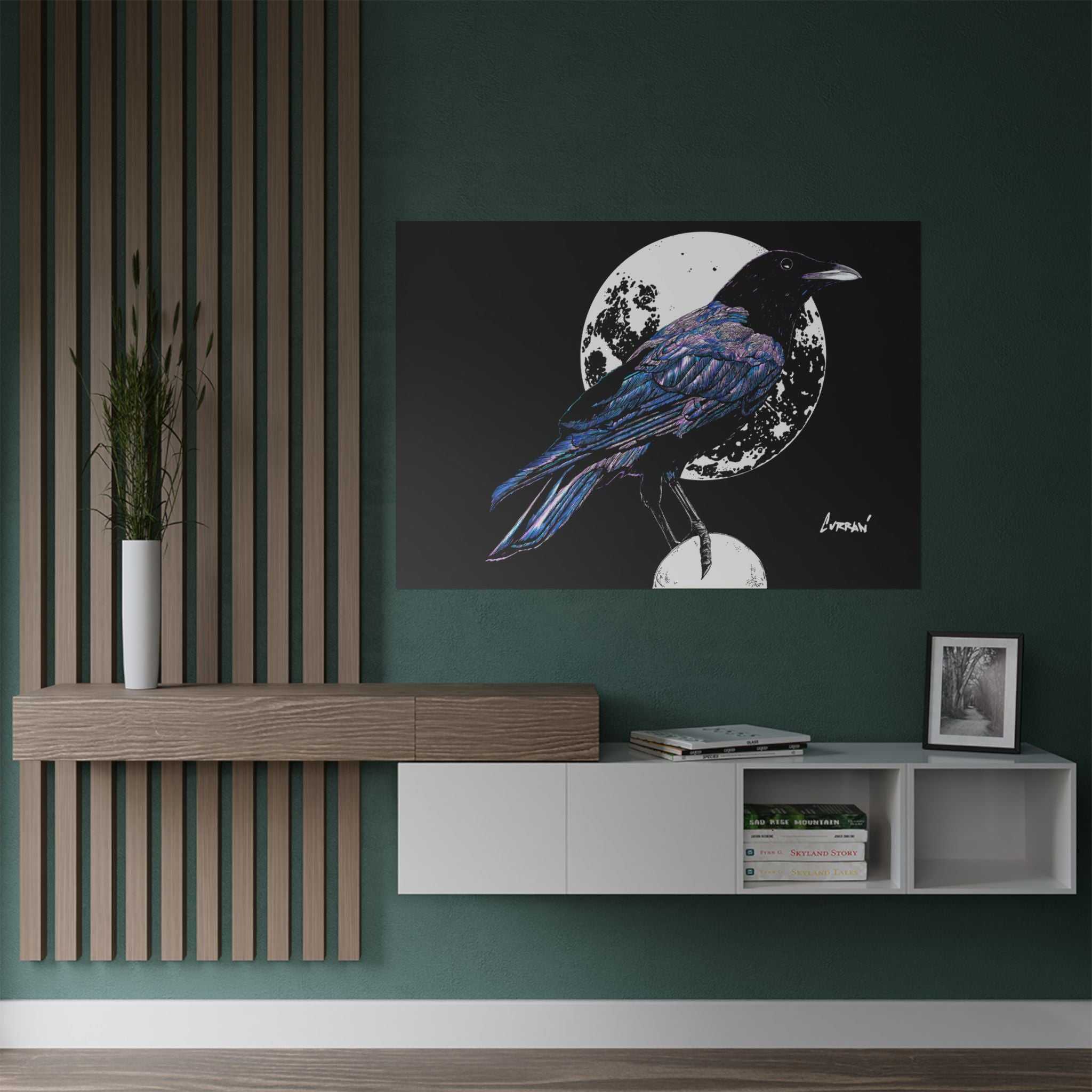 Mystical Crow Satin Poster - 300gsm Art Print