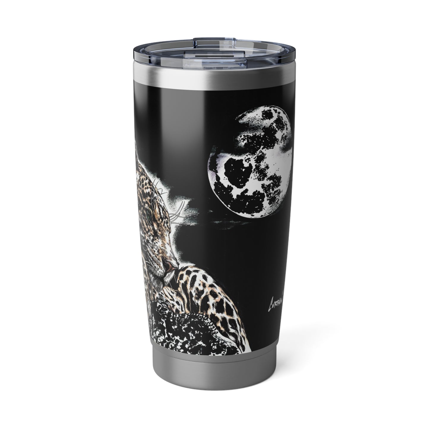 Leopard Wall Art 20oz Tumbler, Original Hand Drawn Mug, Travel Cup, Gift for Her/Him, Coffee Thermos, Stainless Steel Insulated Bottle