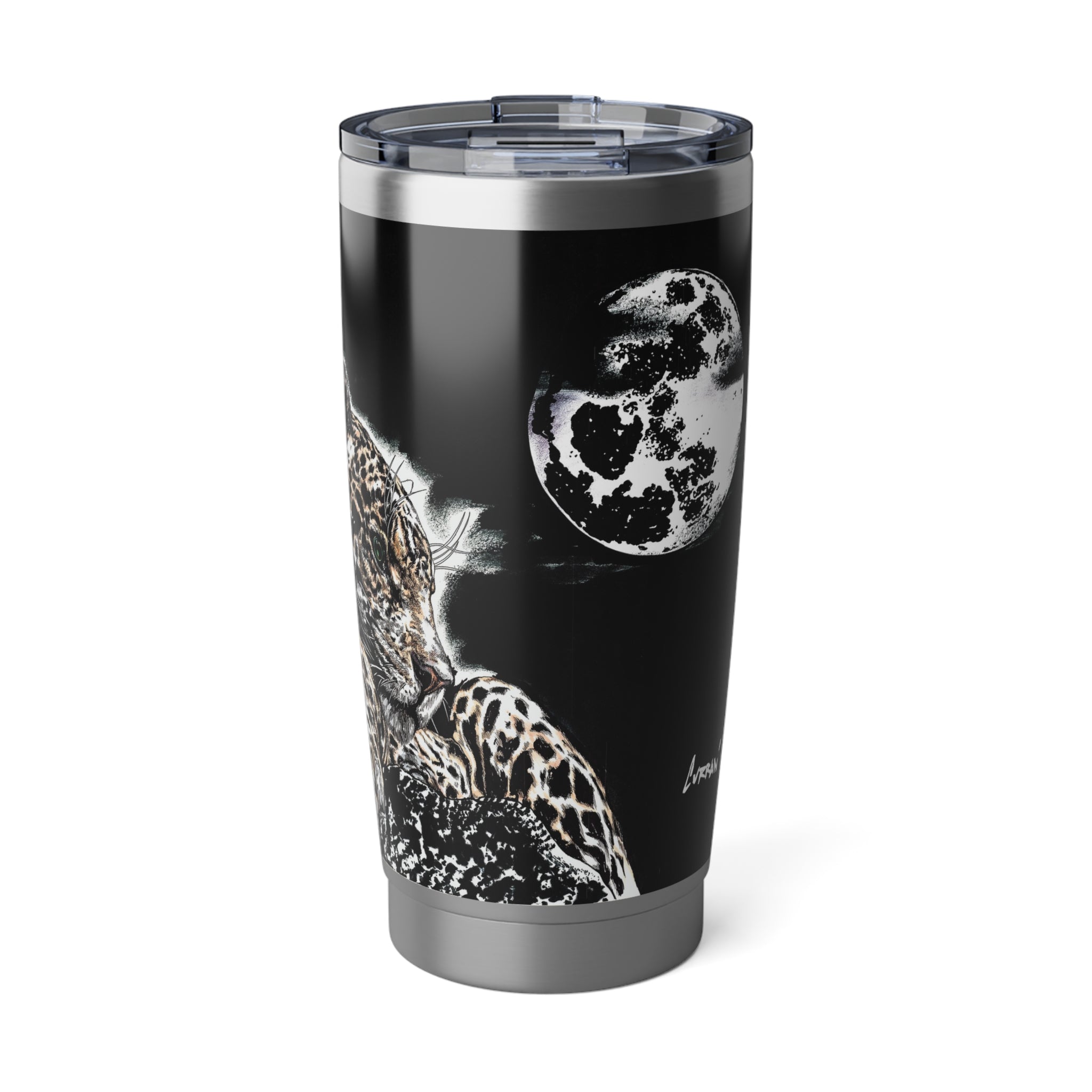 Leopard Wall Art 20oz Tumbler, Original Hand Drawn Mug,