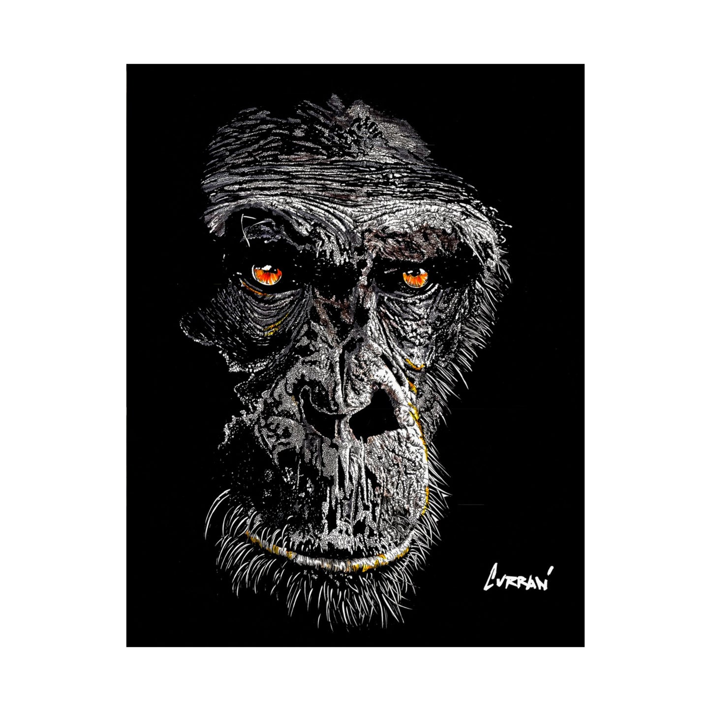 Gorilla Art Satin Poster - 300gsm | Bold Animal Wall Décor
